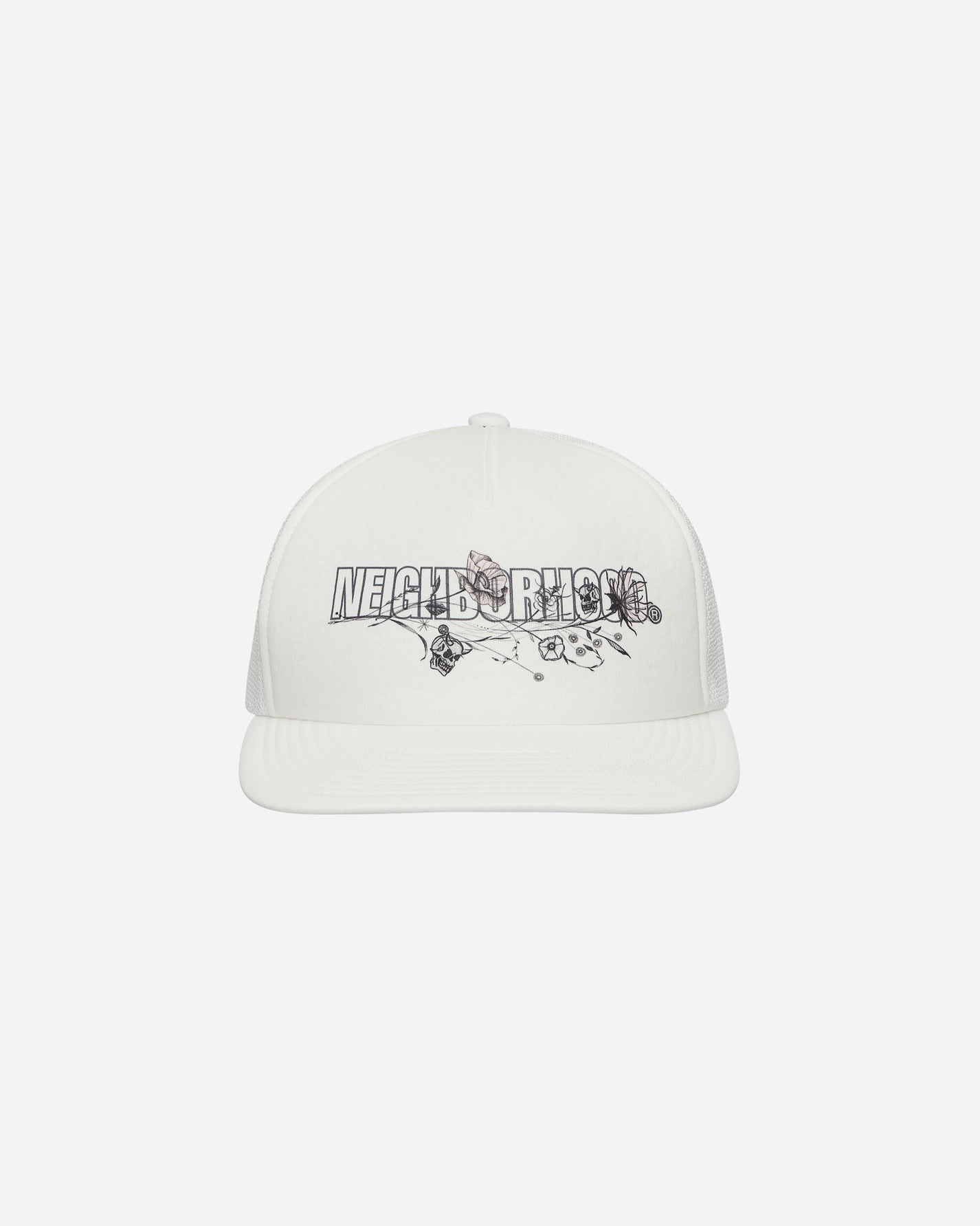 Neighborhood Nh × Dr Woo . Mesh Cap White Hats Caps 241HCDWN-HT01S 1