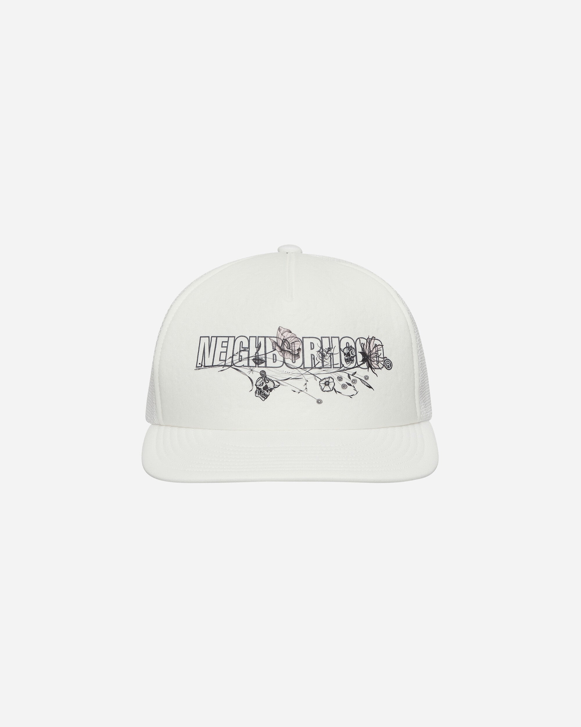 Neighborhood Nh × Dr Woo . Mesh Cap White Hats Caps 241HCDWN-HT01S 1