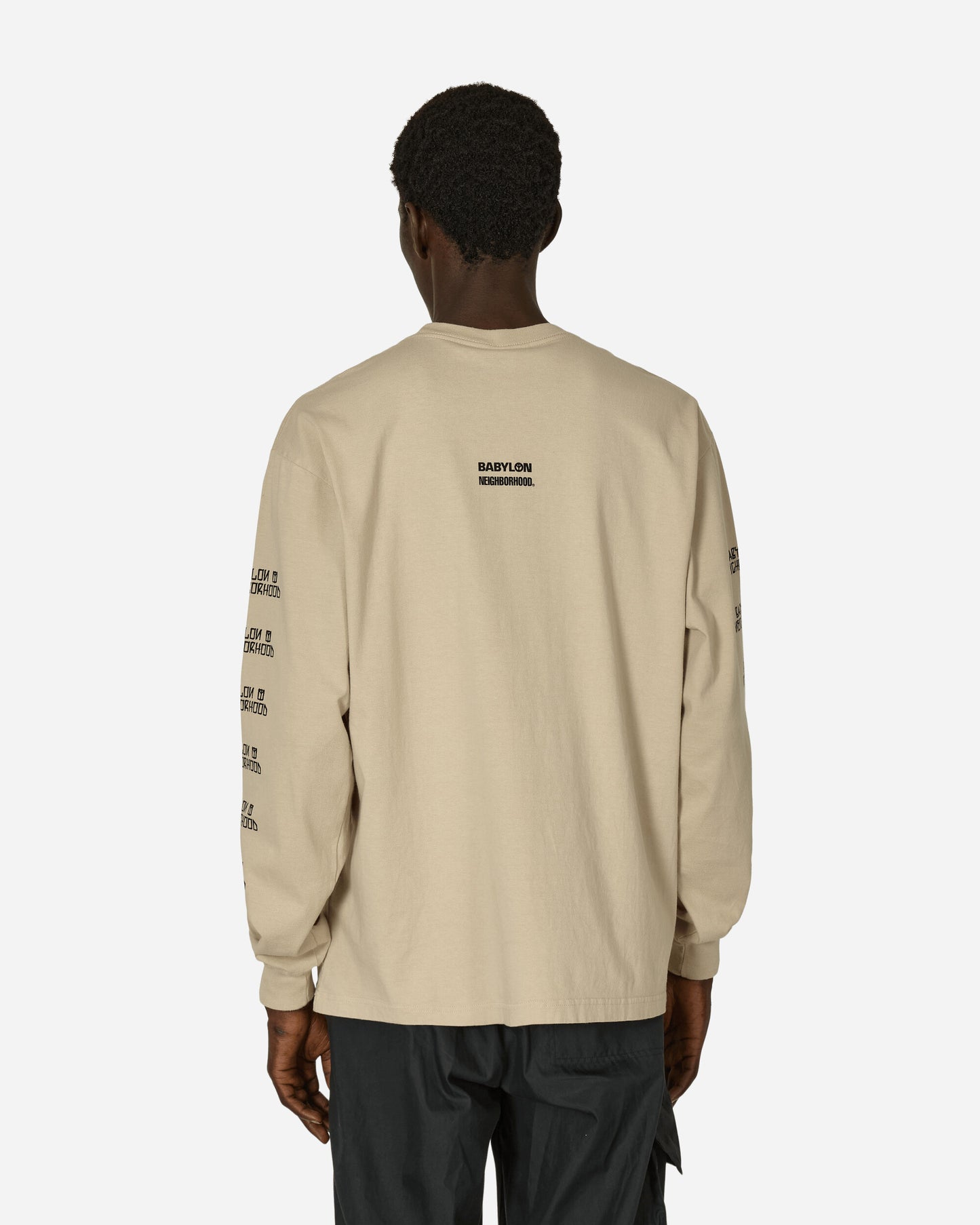 Neighborhood Nh x Babylon . Tee Ls-1 Beige T-Shirts Longsleeve 241PCBLN-LT01S BG