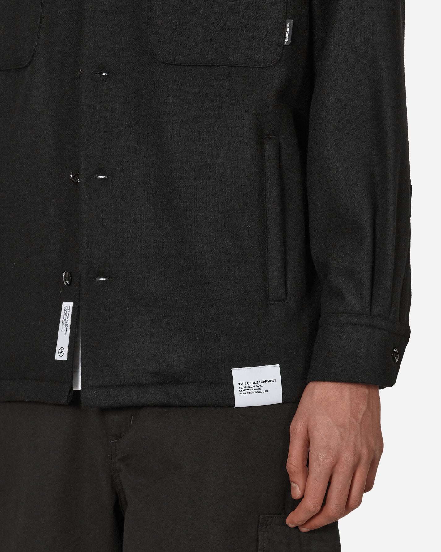 Neighborhood Cpo Shirt Ls Black Shirts Longsleeve Shirt 232TSNH-SHM06 BK