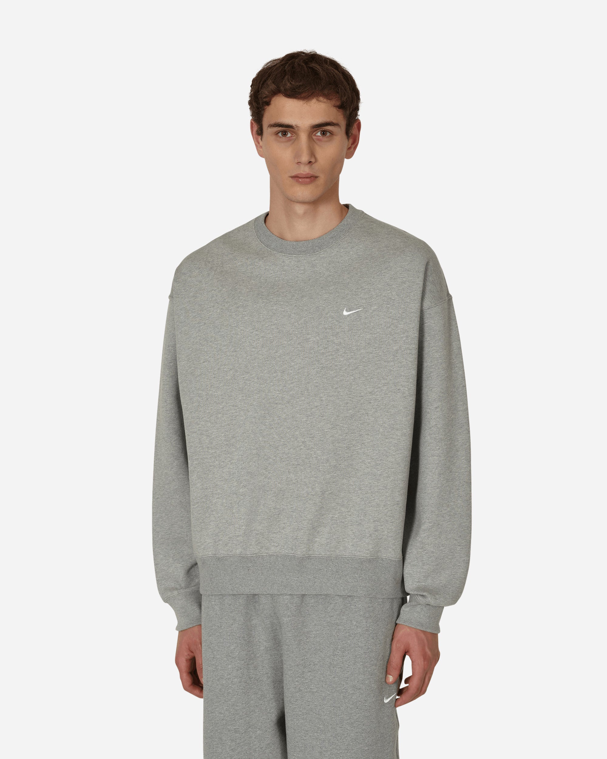 Nike Nikelab Dk Grey Heather/White Sweatshirts Crewneck CV0554-063