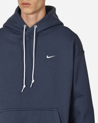 Nike M Nk Solo Swsh Flc Po Hoodie Thunder Blue/White Sweatshirts Hoodies DX1355-437