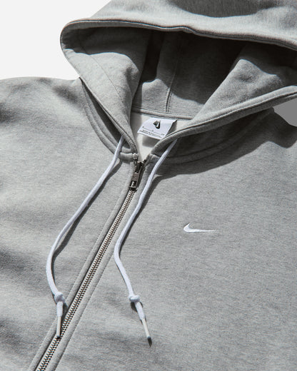 Nike M Nk Solo Swsh Hw Fz Hoodie Dk Grey Heather/White Sweatshirts Hoodies DR0403-063