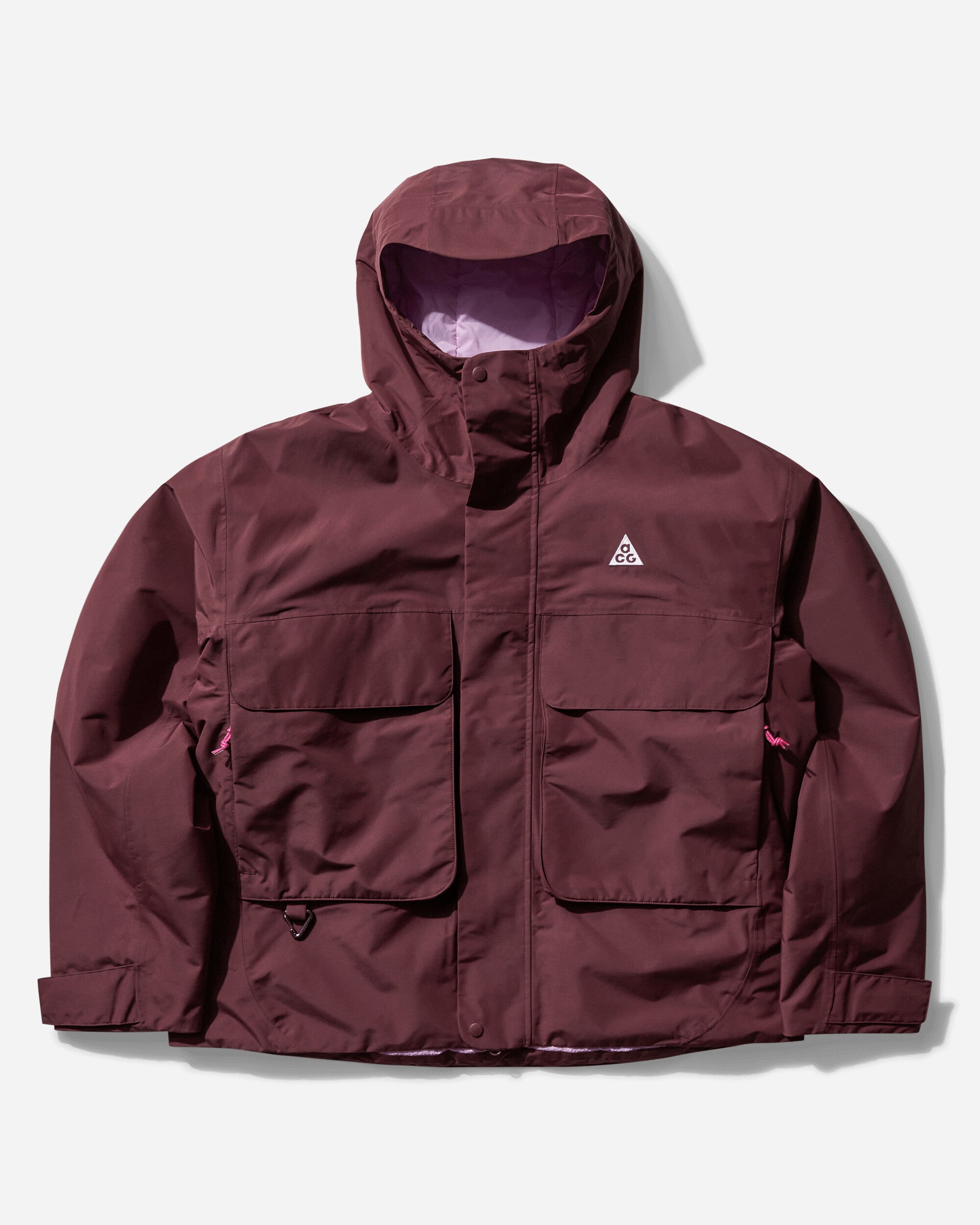 Nike M Acg Sf Prmlft Skl Pk Jkt Burgundy Crush/Beyond Pink Coats and Jackets Jackets FV8681-652