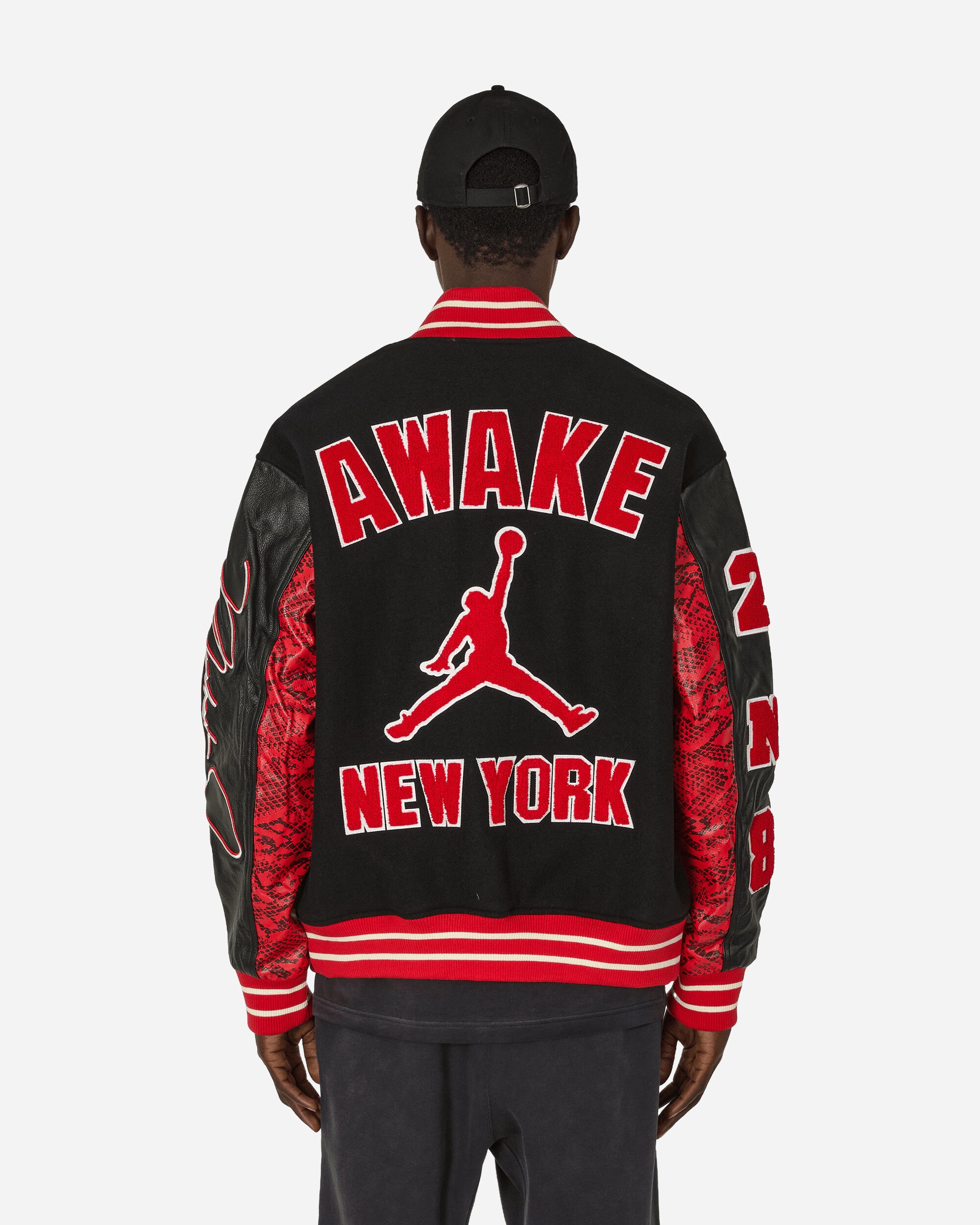 Nike Jordan M J Awny Varsity Jacket University Red/Black Coats and Jackets Jackets FQ5439-657