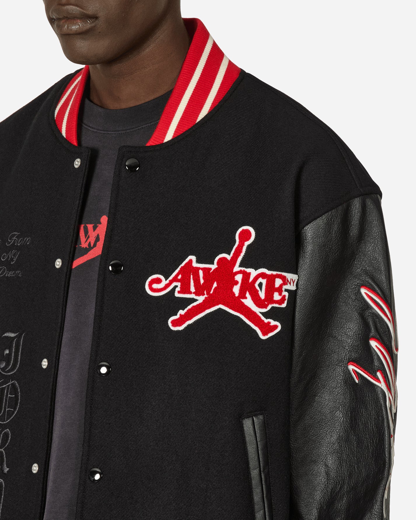 Nike Jordan M J Awny Varsity Jacket University Red/Black Coats and Jackets Jackets FQ5439-657