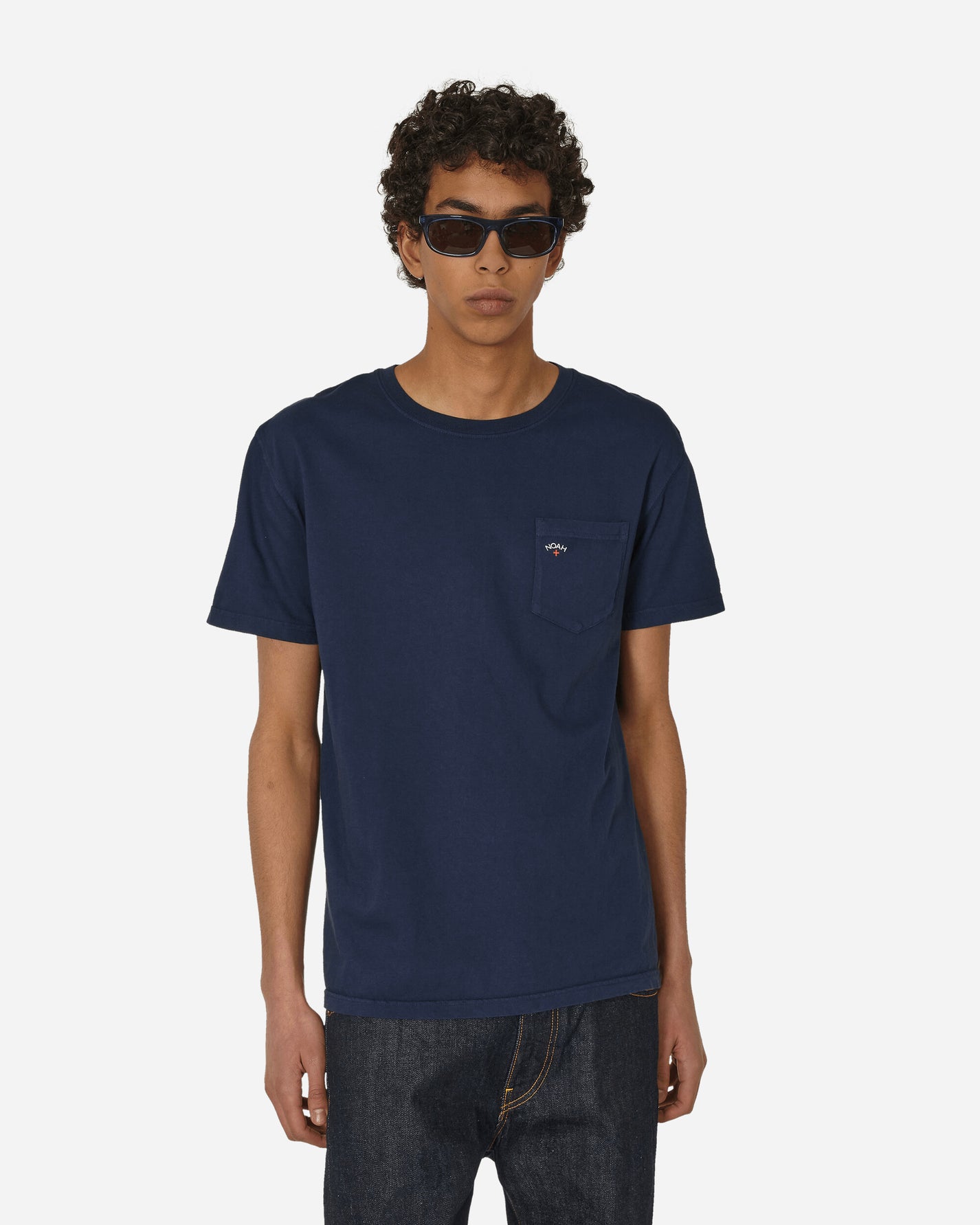 Noah Core Logo Pocket Tee Navy T-Shirts Shortsleeve PT1NOAH NVY