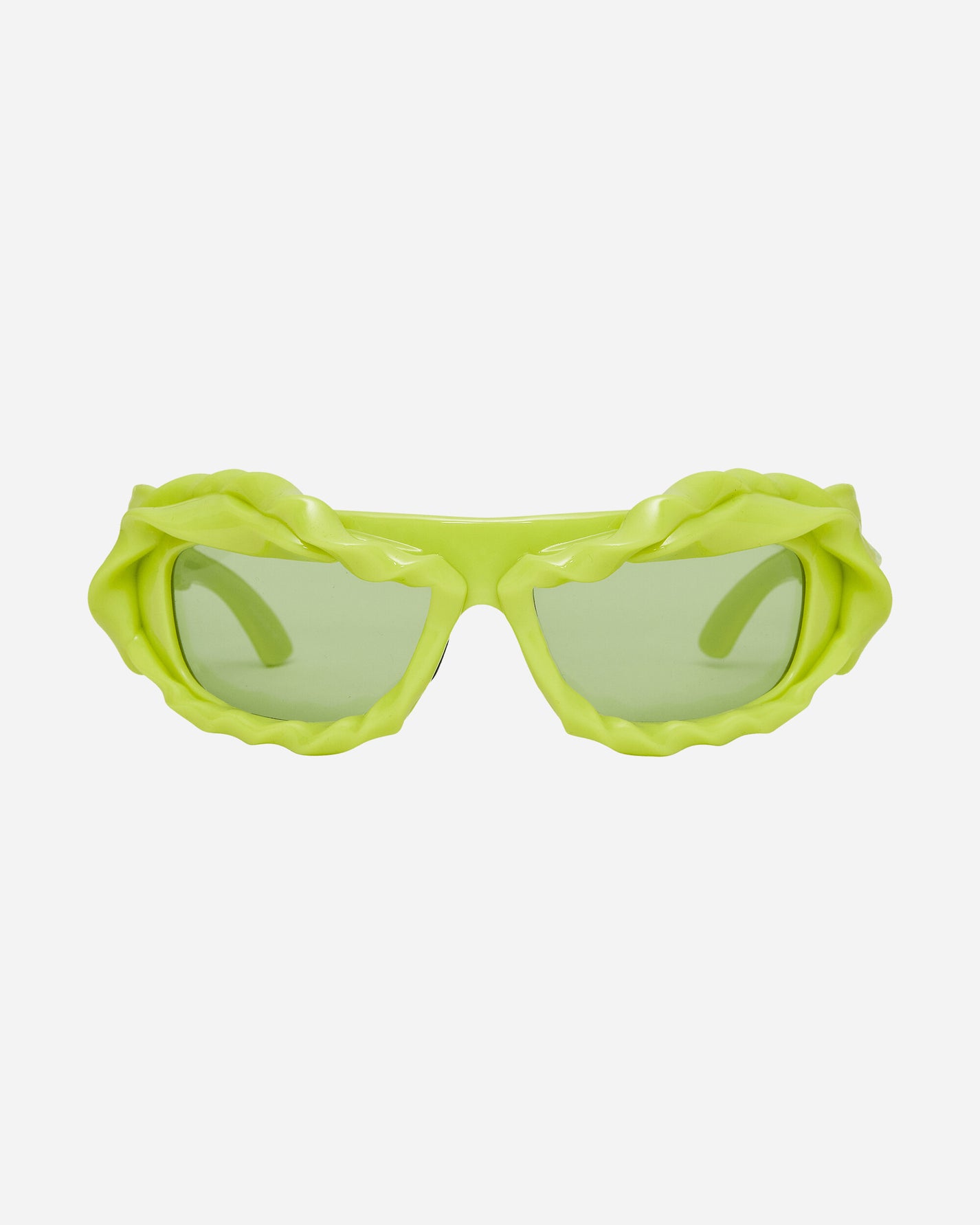 Ottolinger Wmns Twisted Sunglasses Acid Green Eyewear Sunglasses 1272601421 GRN