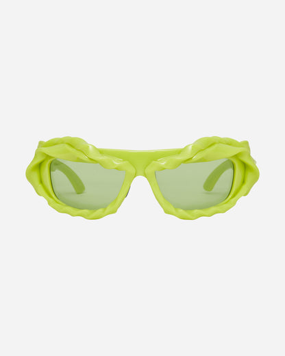 Ottolinger Wmns Twisted Sunglasses Acid Green Eyewear Sunglasses 1272601421 GRN