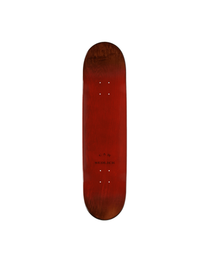 Paccbet 8.25 Red/Wood Skateboarding Decks PACC8SK03 1