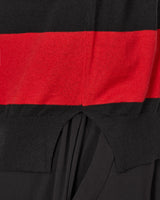 Peel & Lift Peel & Lift  X Slam Jam Damaged Stripe Jumper Black/Red Knitwears Sweaters PL23-K004 001