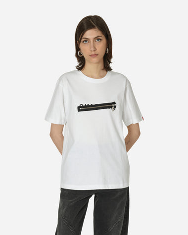 Phingerin P-Zip Tee Si White T-Shirts Shortsleeve PD-241-CS-081 A