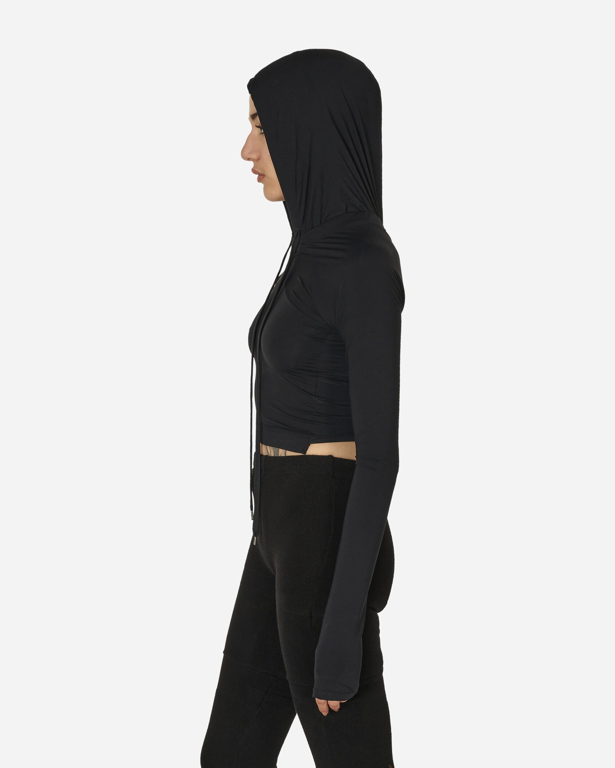 Prototypes Wmns Leggings Hoodie Black Sweatshirts Hoodies PT05TO62WWW BLACK