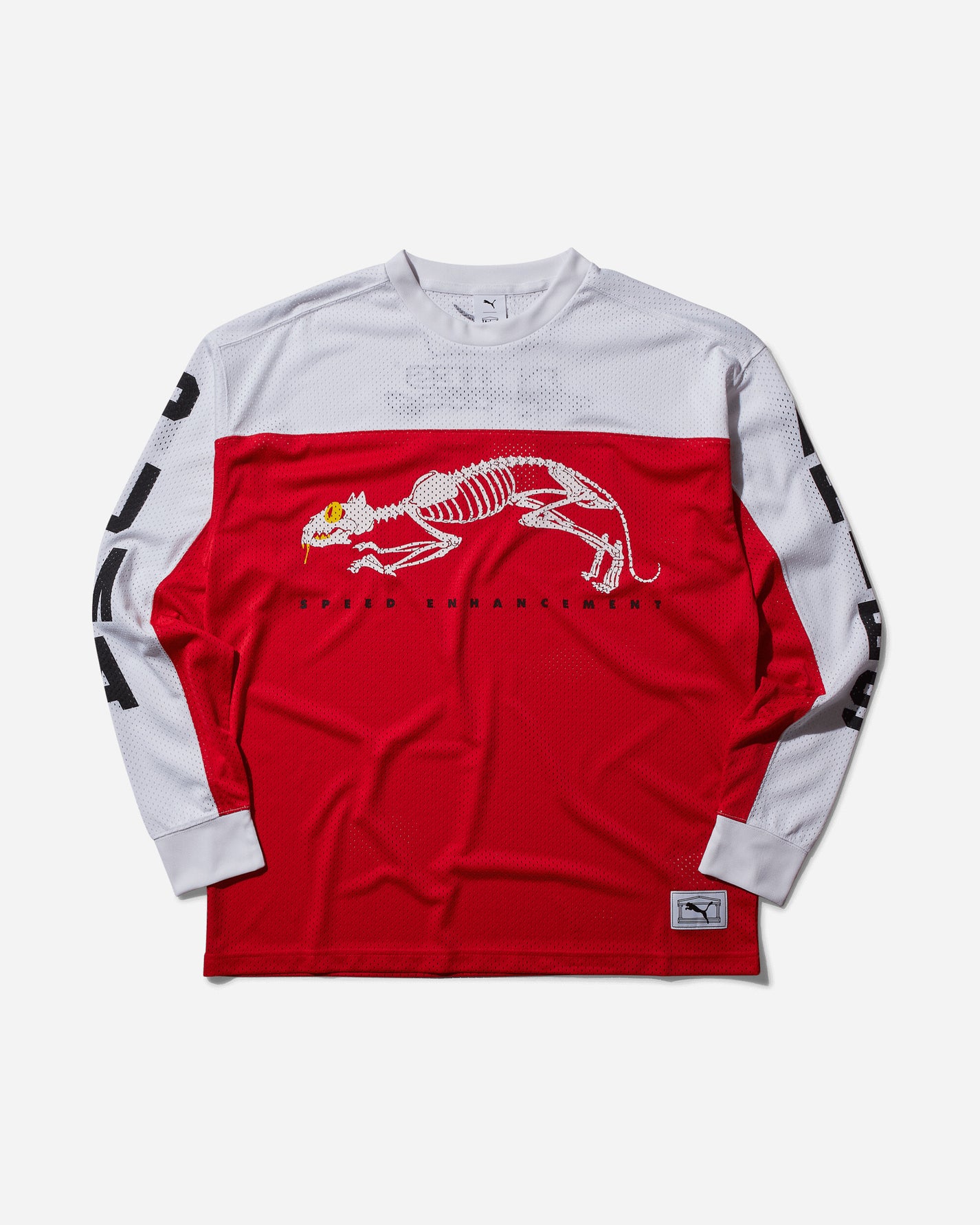 Puma Puma X Aries Mesh Longsleeve For All Time Red T-Shirts Longsleeve 627979-11