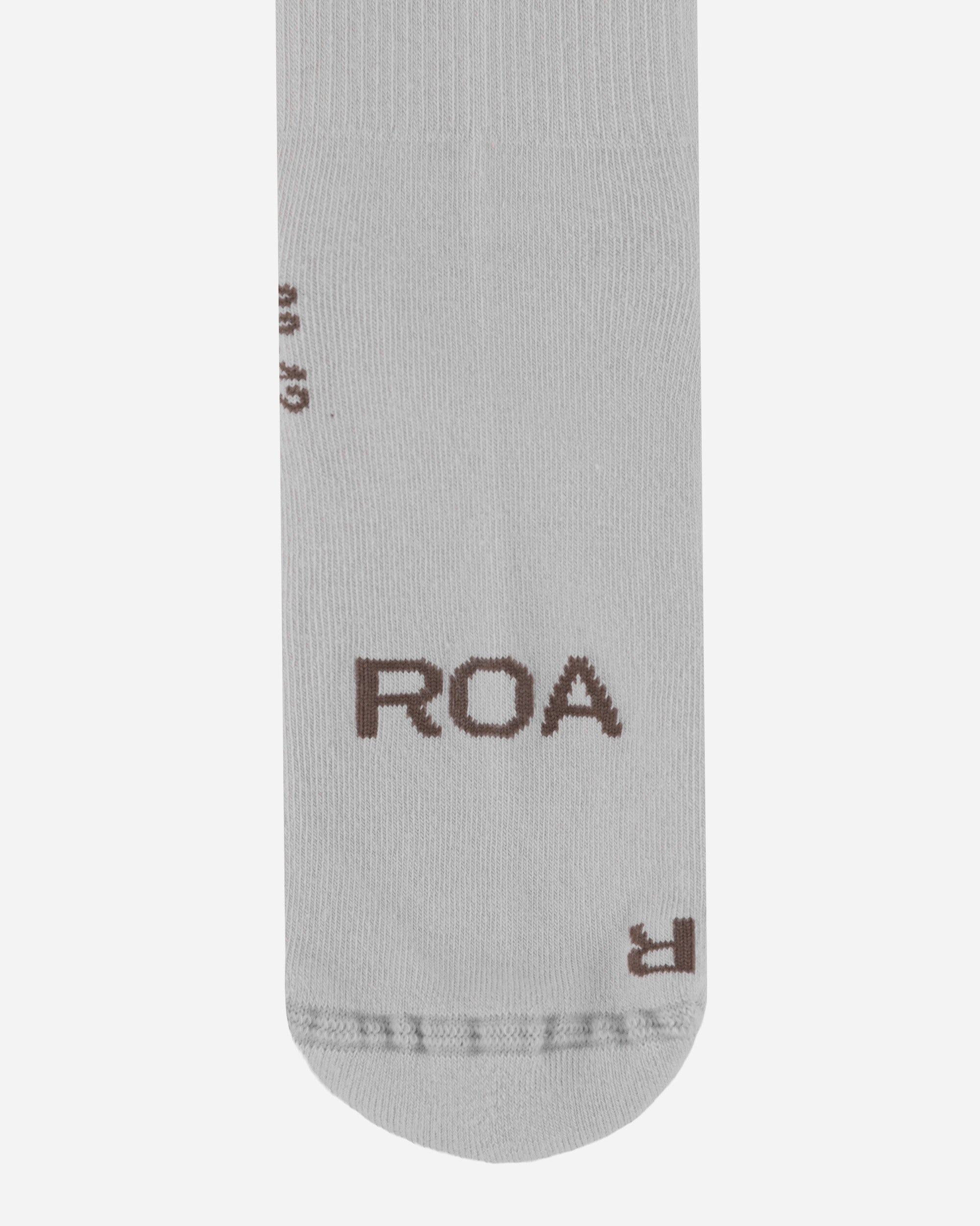 ROA Logo Socks Dirty White Underwear Socks RBMW0408YA51 WTH0013