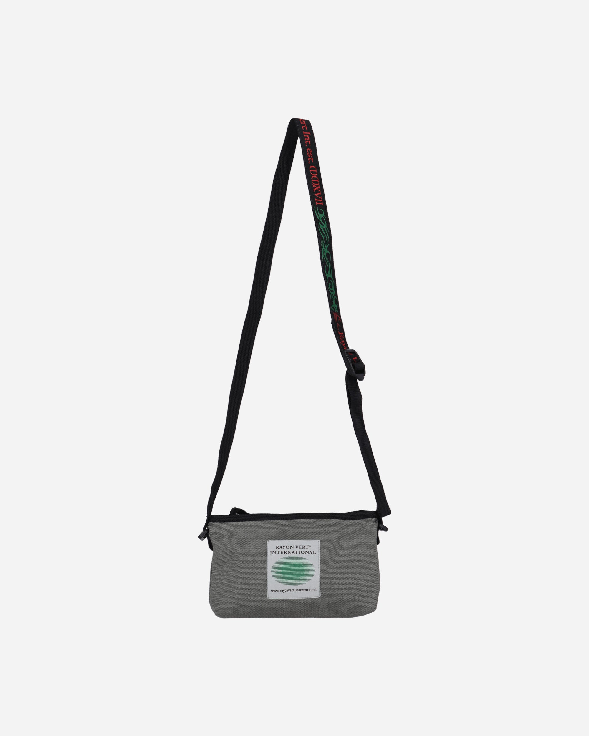 Rayon Vert Heavy Cotton Zippered Shoulder Bag Shield Grey Bags and Backpacks Shoulder Bags PACCHERI 001