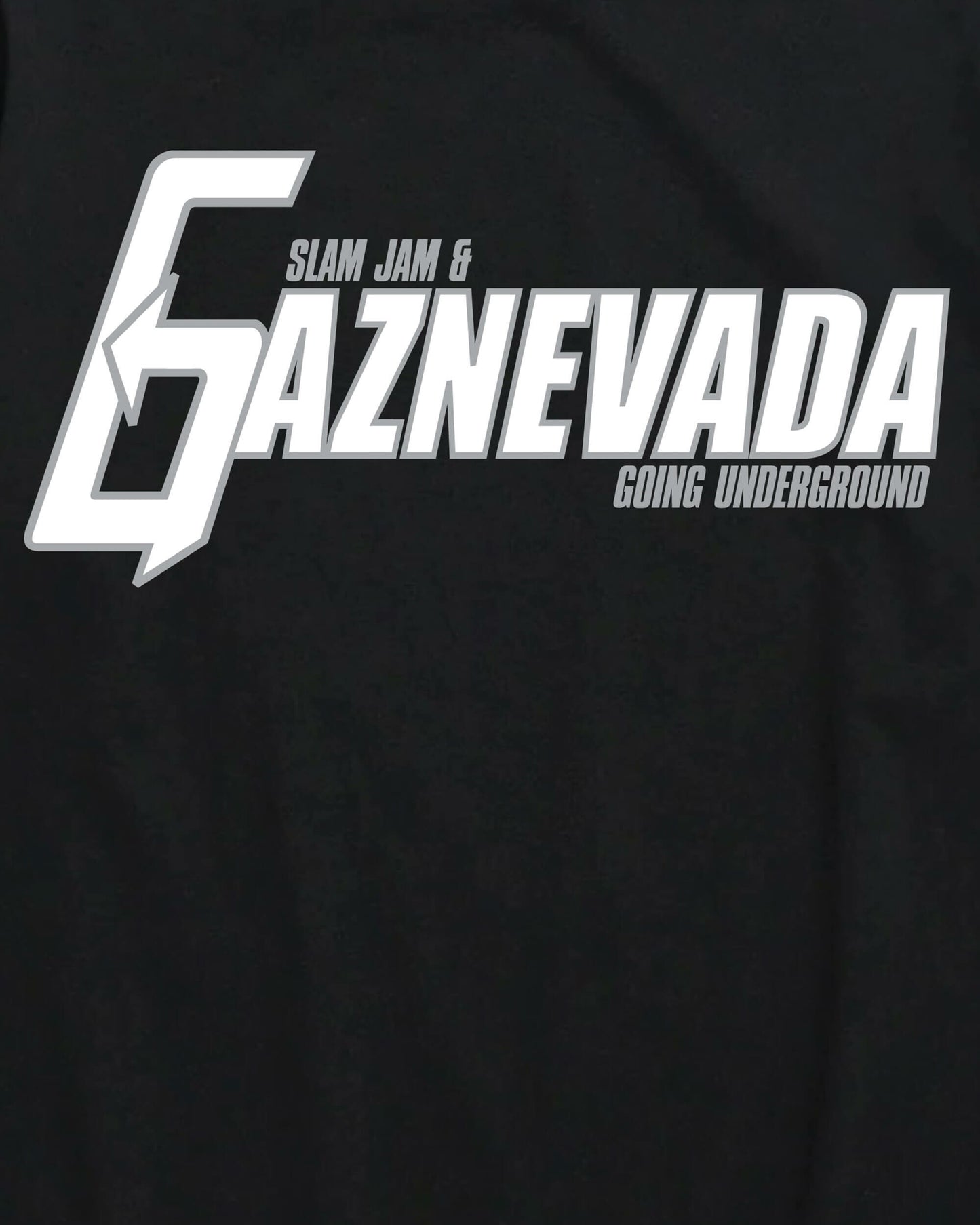 Slam Jam Gaznevada Going Underground T-Shirt Black T-Shirts Shortsleeve SJGNUNDERTEE 1