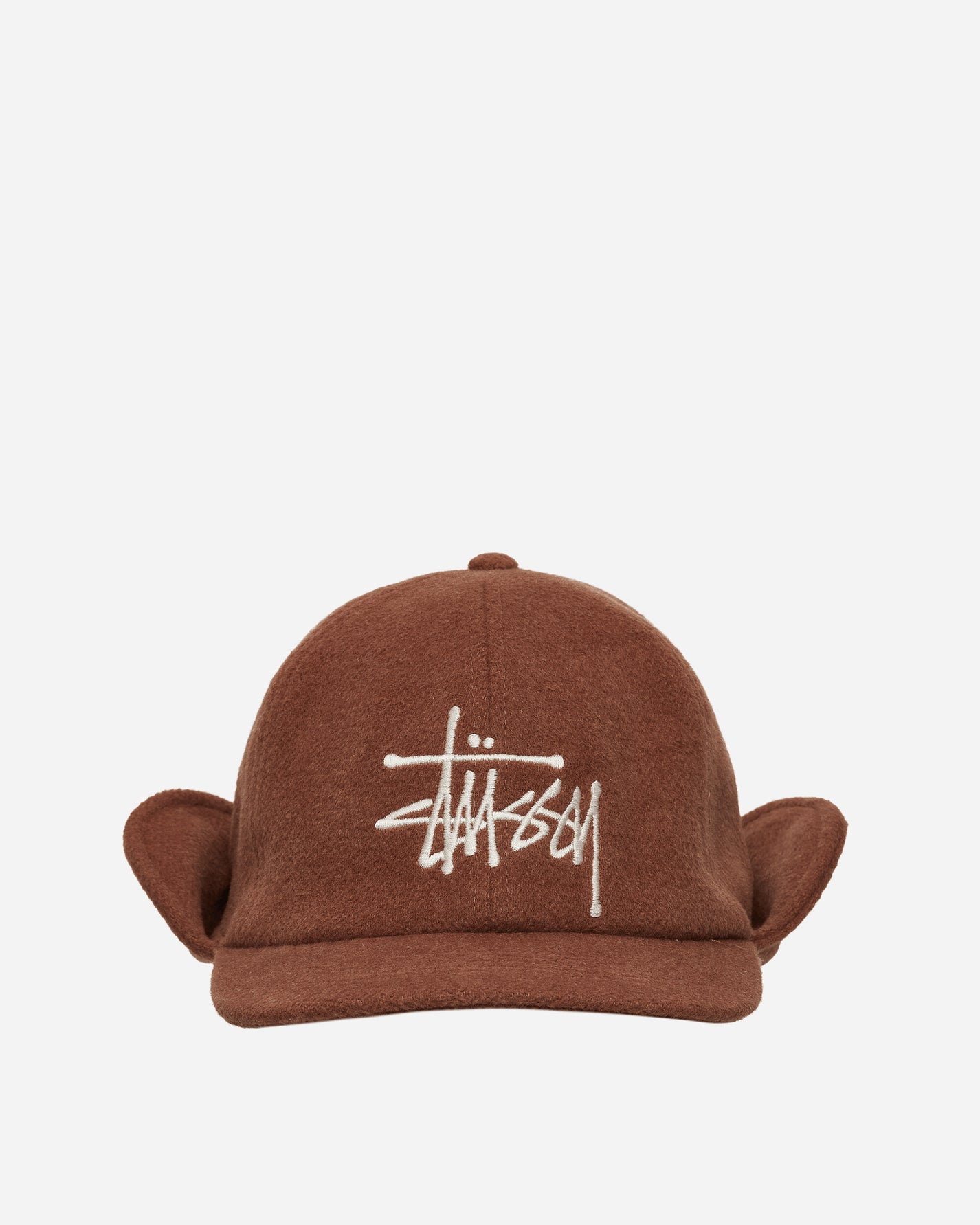 Stüssy Ear Flap Wool Crown Cap Brown Hats Caps 1311159SJ 1001