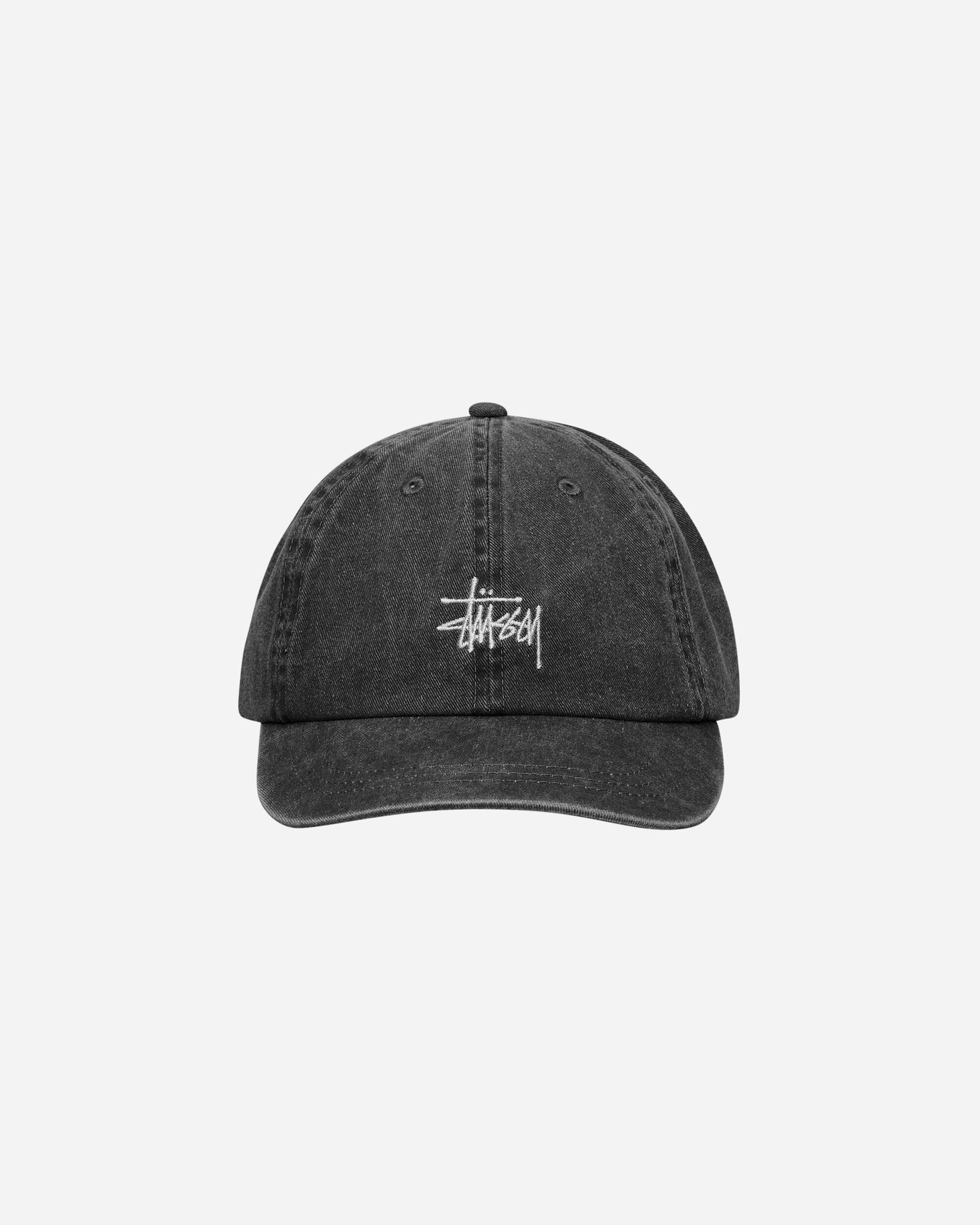 Stüssy Washed Basic Low Pro Cap Charcoal Hats Caps 1311118 0002