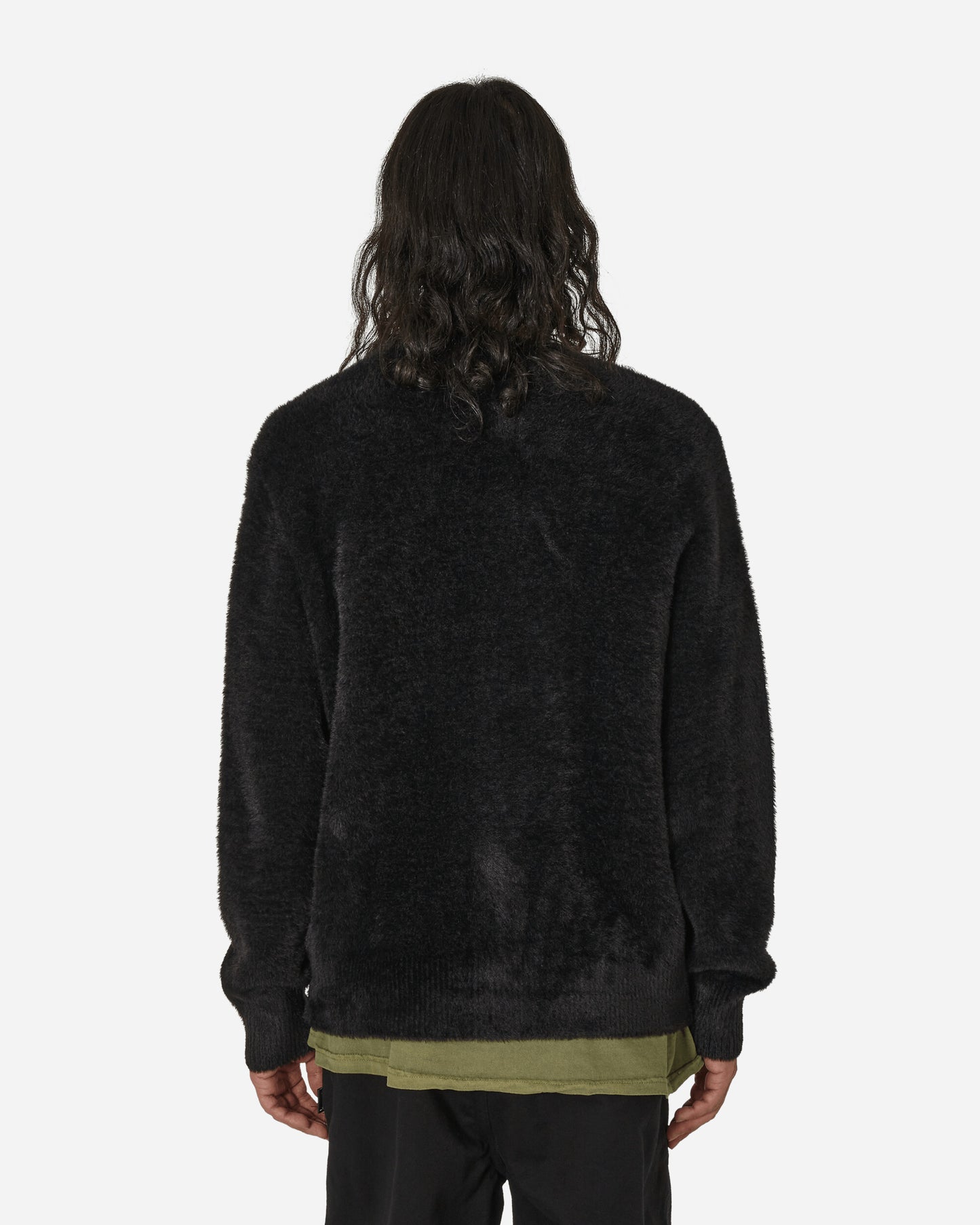 Stüssy Shaggy Cardigan Black Knitwears Cardigans 117094 0001