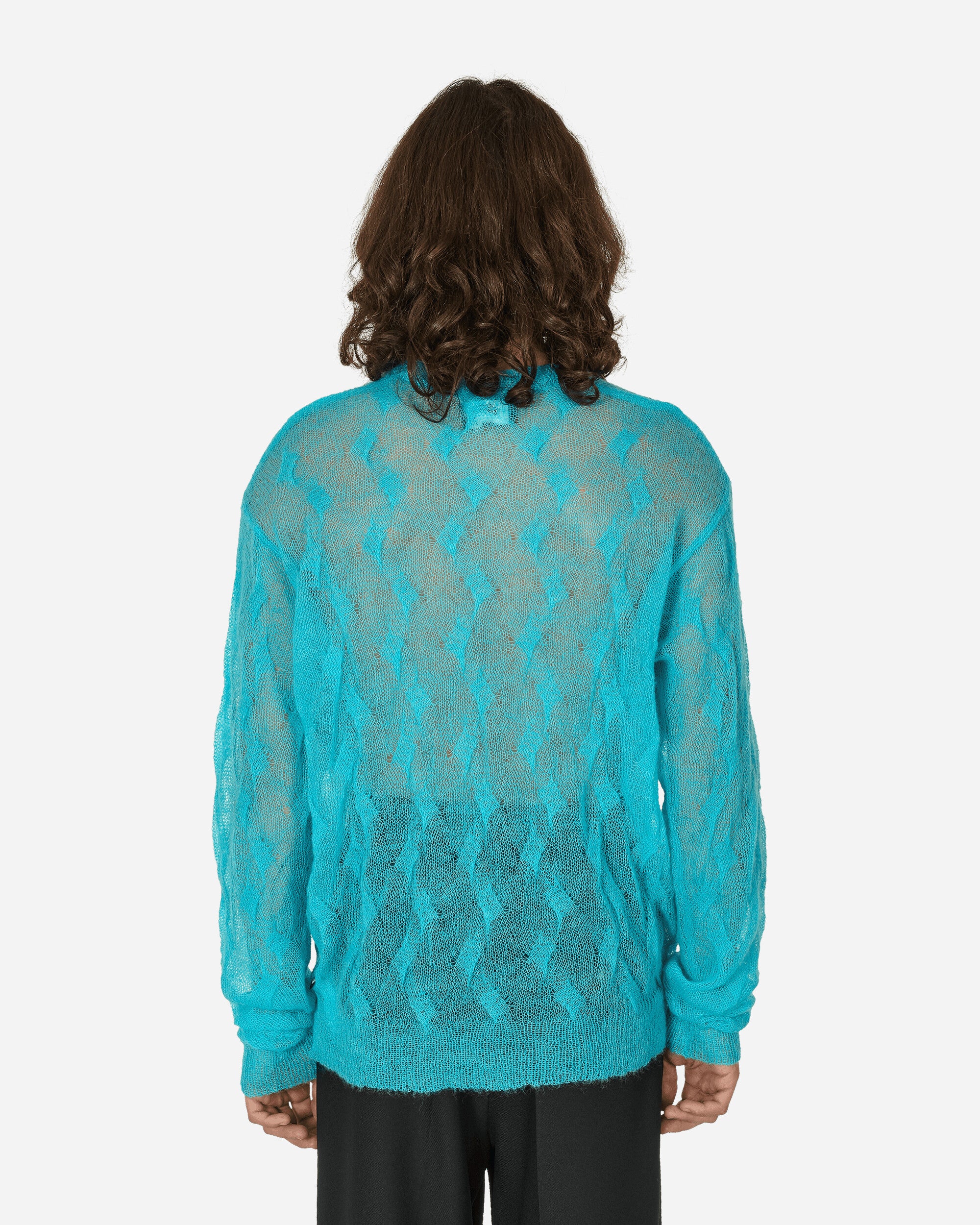 Stüssy Loose Knit Cross Cabl Cyan Knitwears Sweaters 117241 637