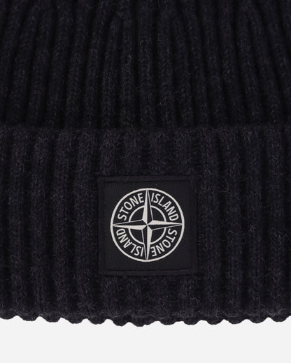 Stone Island Wool Short Beanie Charcoal Melange Hats Beanies 8115N22C3 V0M65