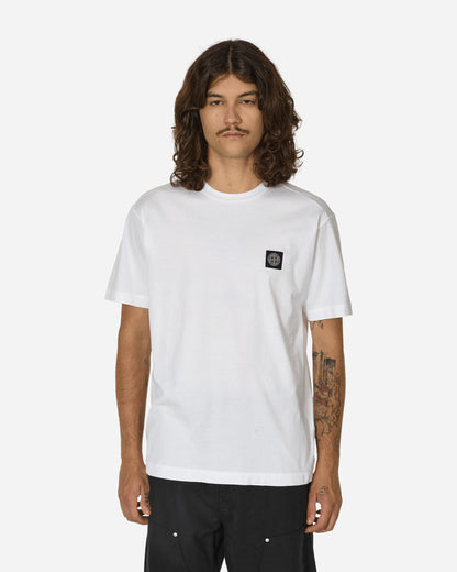 Stone Island Logo S/S T-Shirt White T-Shirts Shortsleeve 811524113 A0001