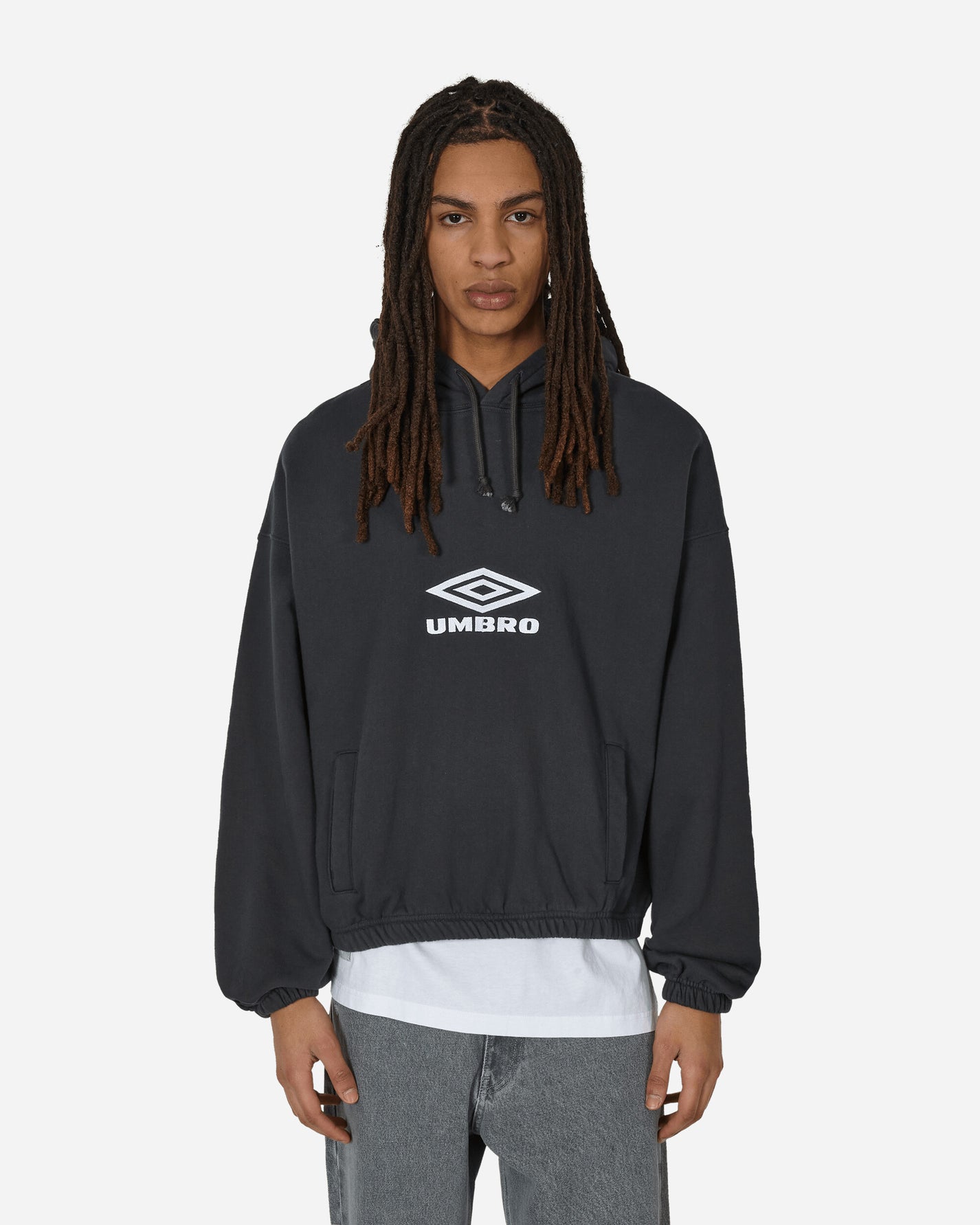 Umbro Masked Hoody Dark Grey Sweatshirts Hoodies UBMW020JY10 GRY0003