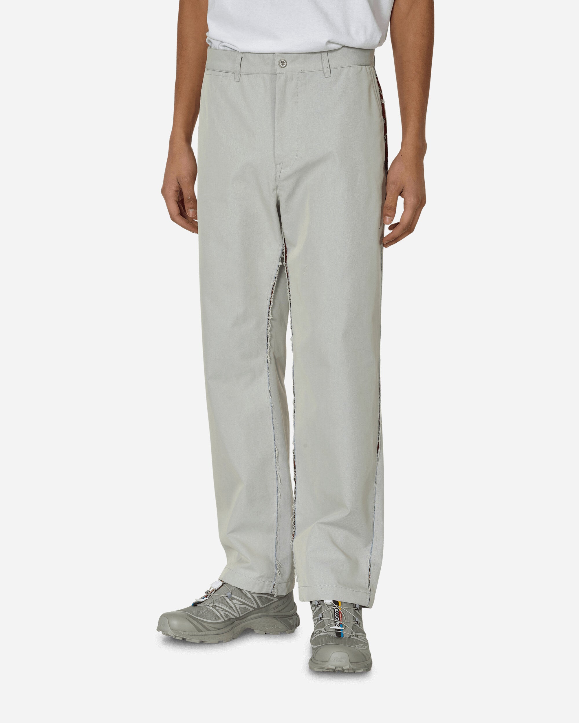 Unaffected Contrast Mesh Panel Pants L.Grey Pants Casual UN24SSPT04 LGREY