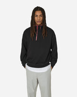 Unaffected Stand Collar Half Zip Sweat Black Sweatshirts Zip-Ups UN24SSLSS04 BLACK