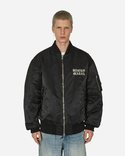 WACKO MARIA Ma-1 Flight Jacket ( Type-2 ) Black Coats and Jackets Bomber Jackets 23FW-WMO-ML02 BLACK