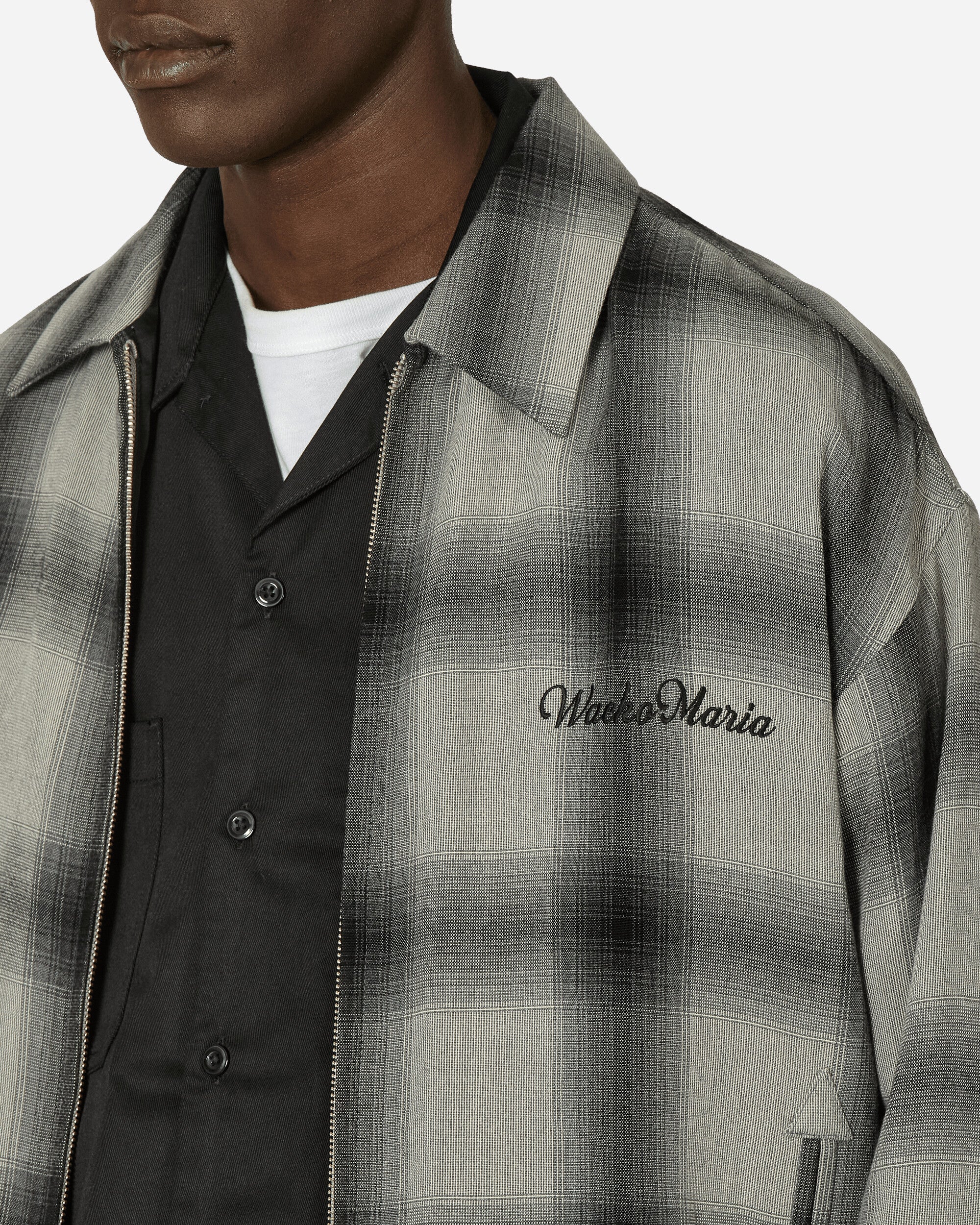 WACKO MARIA Ombre Check 50'S Jacket (Type-2) Gray  Coats and Jackets Bomber Jackets WMO-BL16 GRY