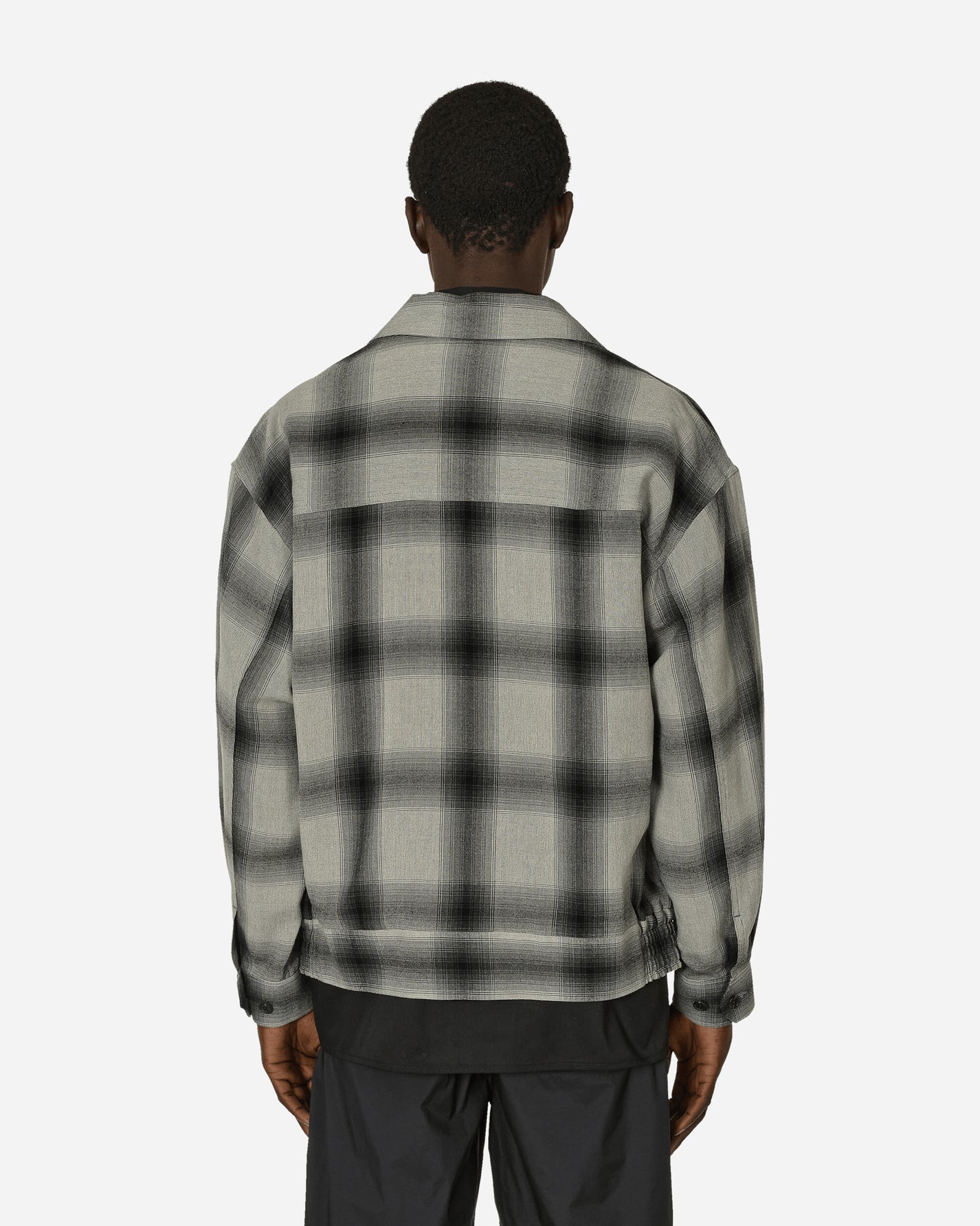 WACKO MARIA Ombre Check 50'S Jacket (Type-2) Gray  Coats and Jackets Bomber Jackets WMO-BL16 GRY