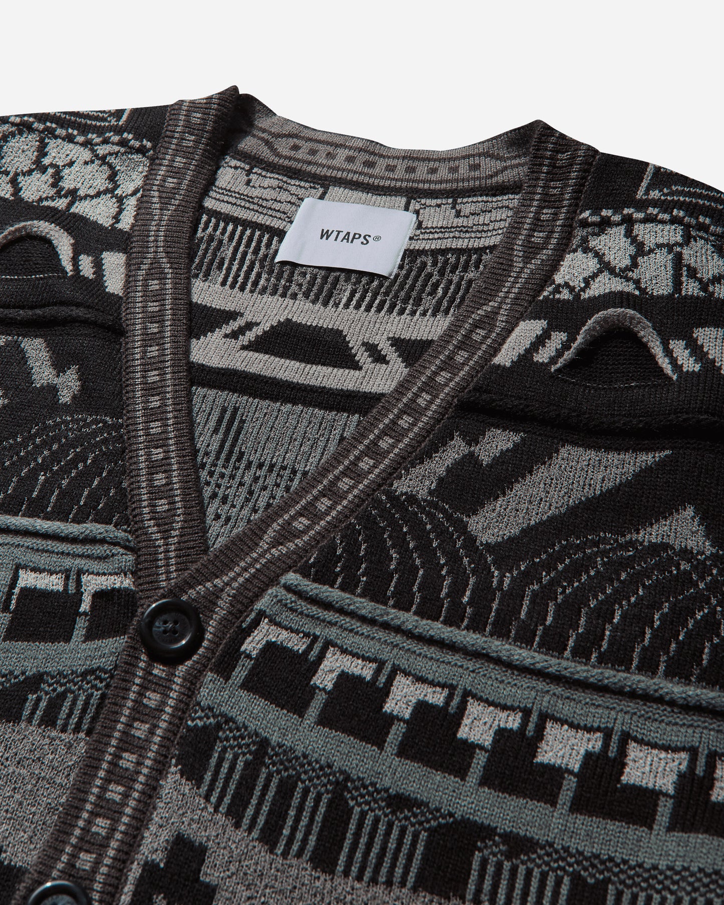 WTAPS Knit 07 Black Knitwears Cardigans 242MADT-KNM07 001