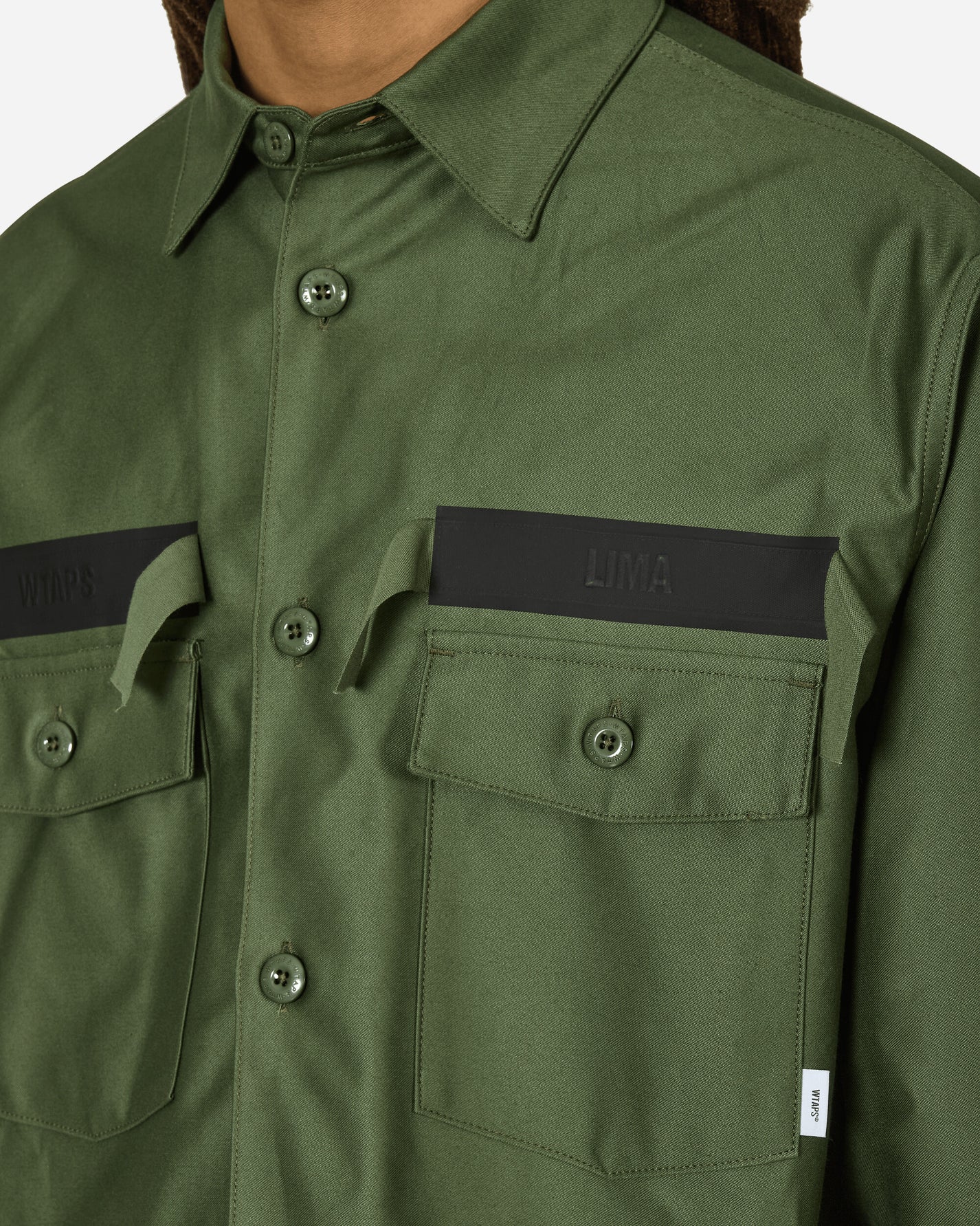 WTAPS Dt Shirts Olive Drab Shirts Longsleeve Shirt 241CWDT-SHM02 ODR