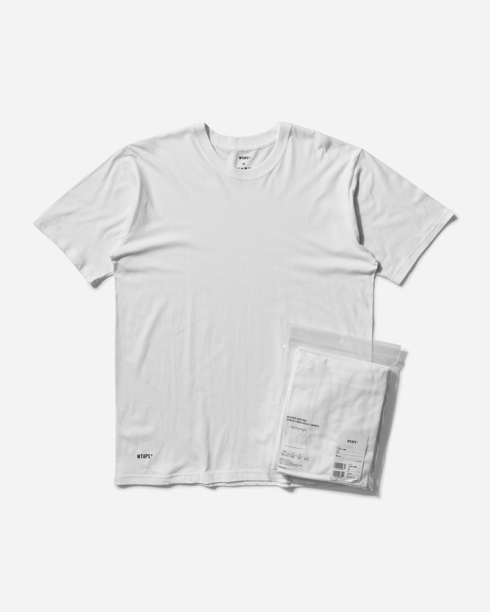 WTAPS Underwear 01 White T-Shirts Shortsleeve 242MYDT-UWM01 004