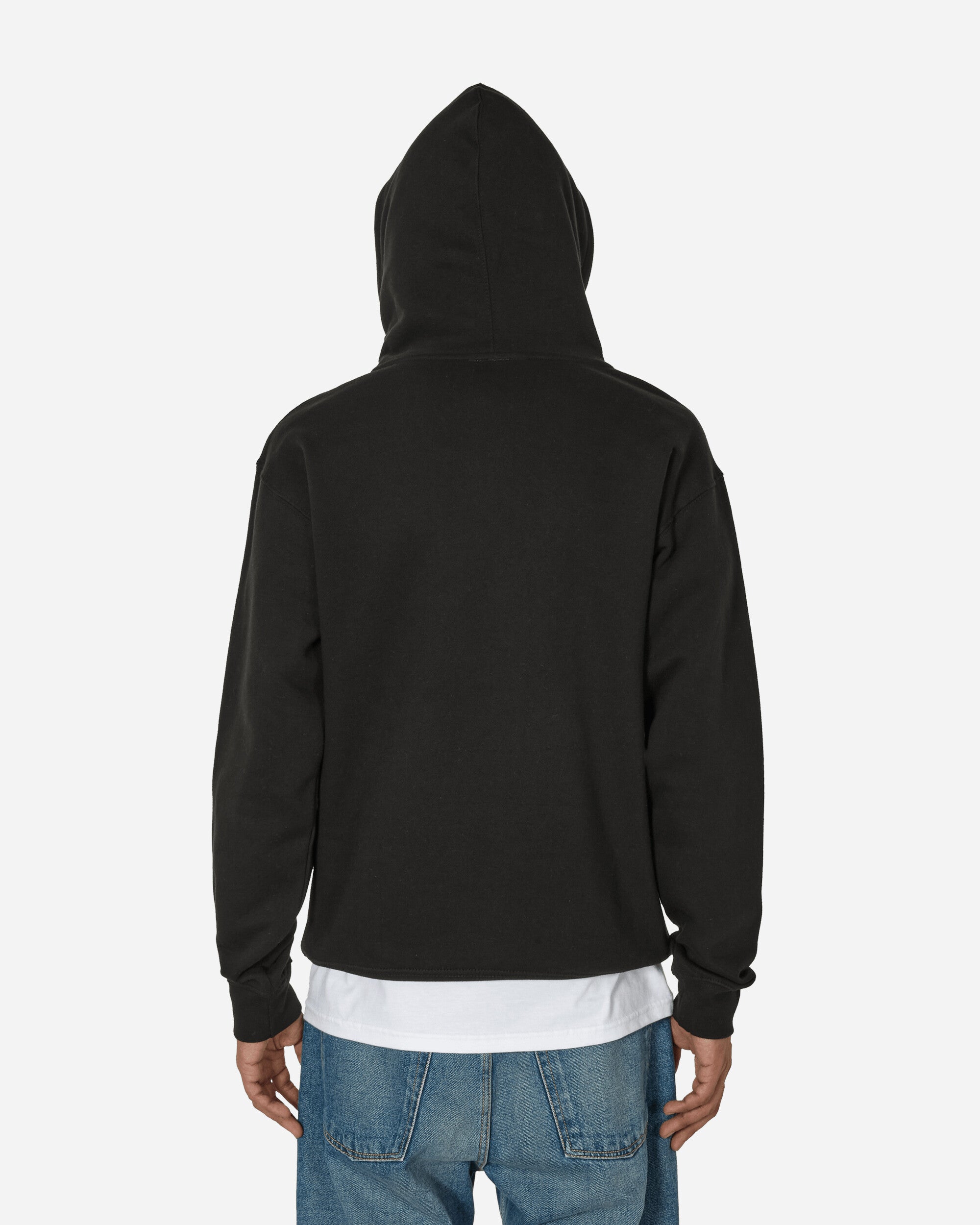 aNYthing Curved Logo Hoodie Black Sweatshirts Hoodies ANY-083 BK