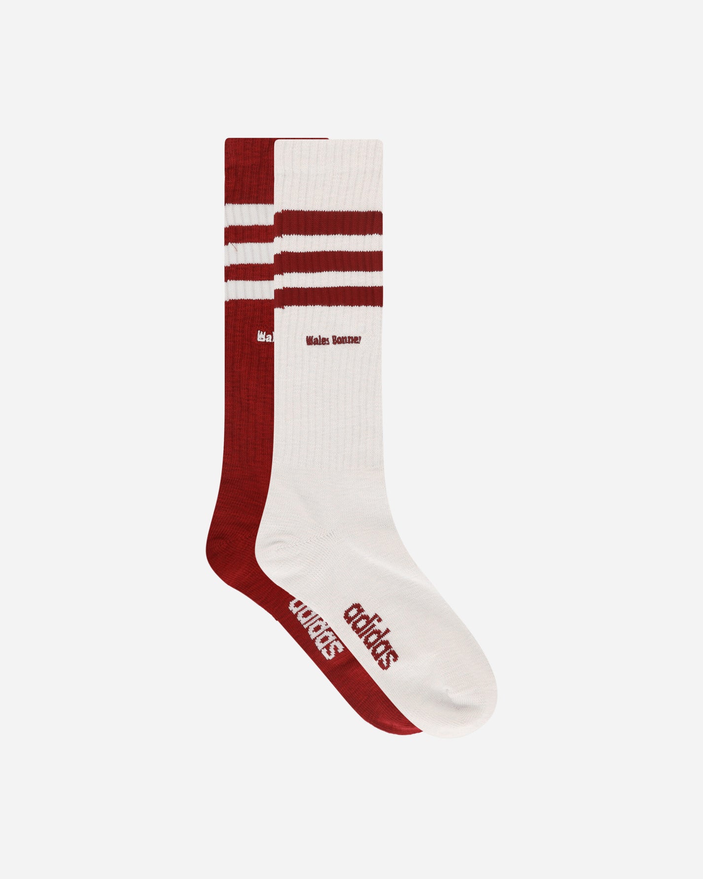 adidas Wb 3S Sock Wonder White/Burgundy Underwear Socks JH3610