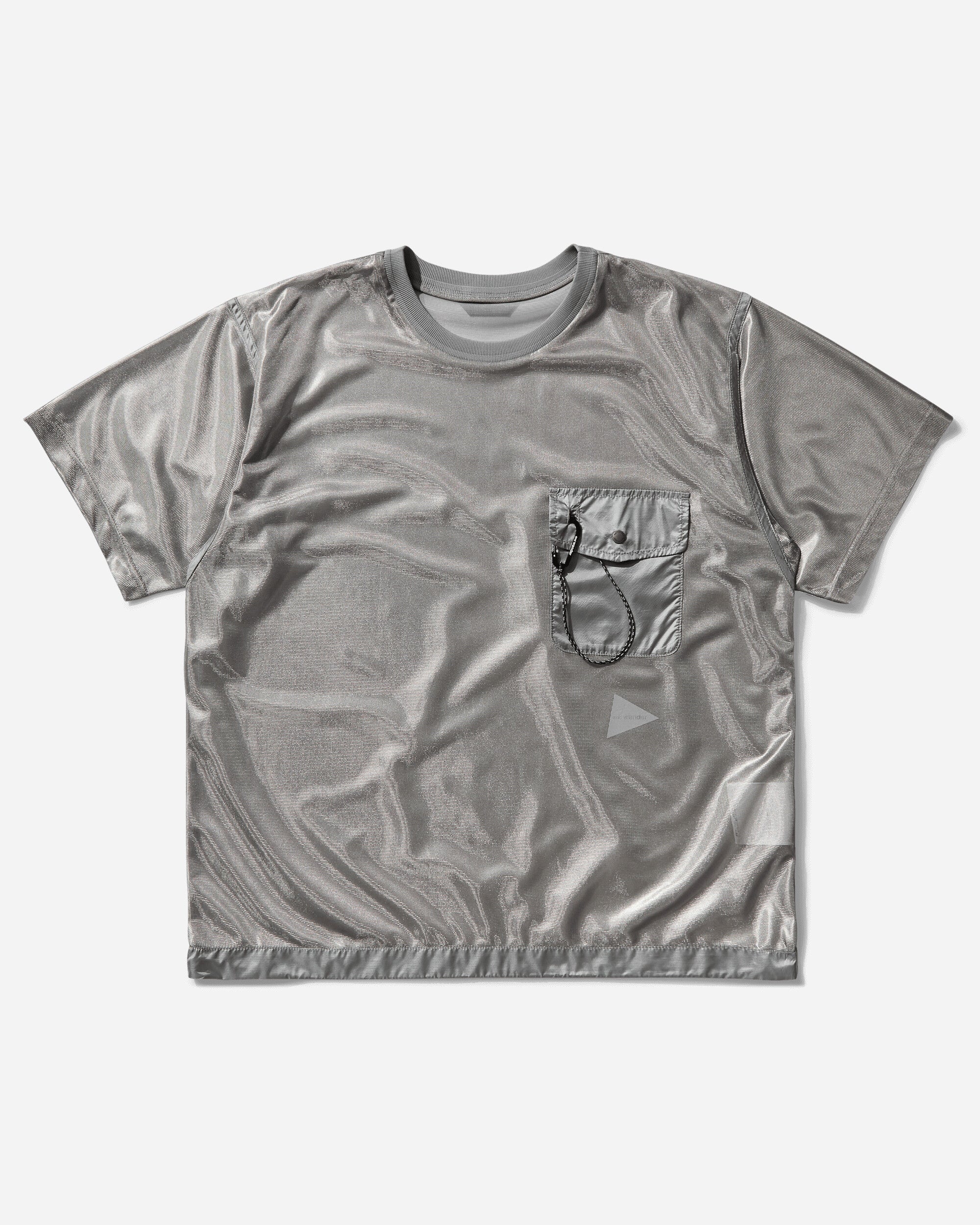 and wander 60 Silver Mesh T Silver T-Shirts Shortsleeve 5745184039 160