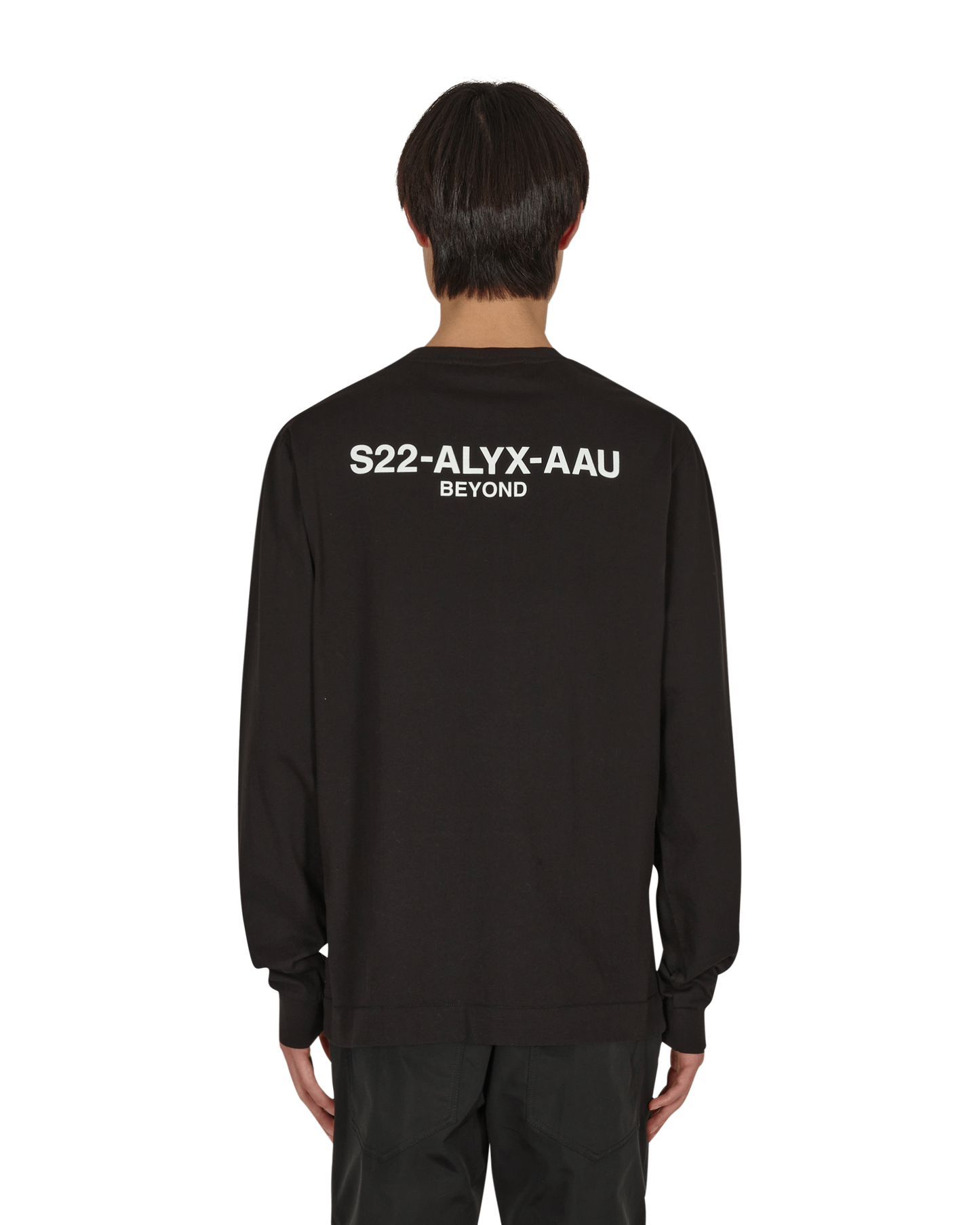 1017 Alyx 9SM Graphic Black T-Shirts Longsleeve AAUTS0261FA01 BLK0001