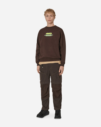 4 Worth Doing Experimental Studio Crew Chocolate Sweatshirts Crewneck 4WDF22C1 CHOCOLATE