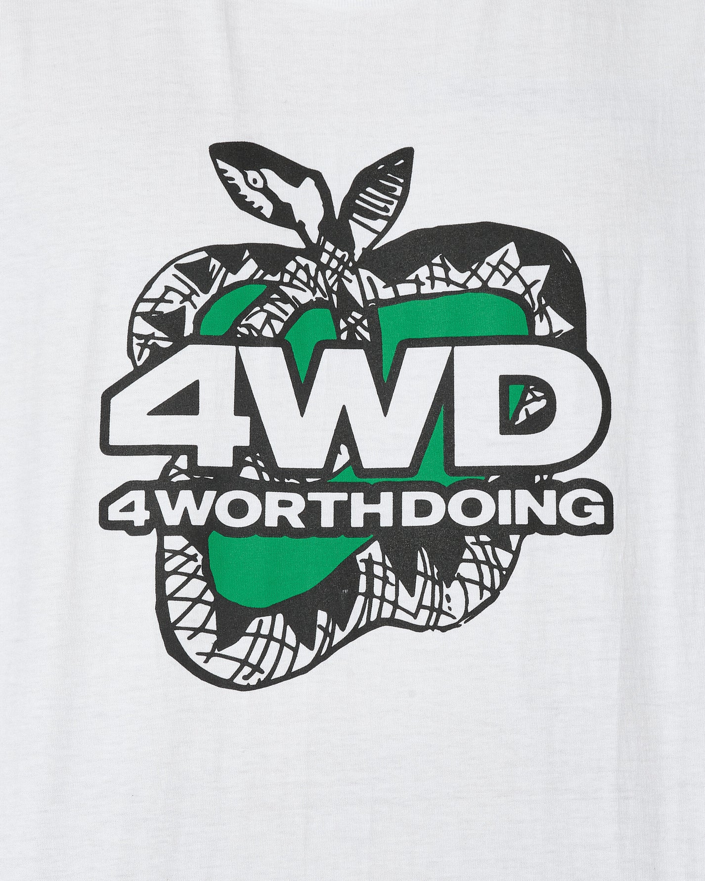 4 Worth Doing Snake City T-Shirt White T-Shirts Shortsleeve 4WDSS23SS1 WHITE