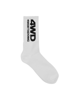 4 Worth Doing Logo White Underwear Socks 4WDLOGOSOCKS WHITE