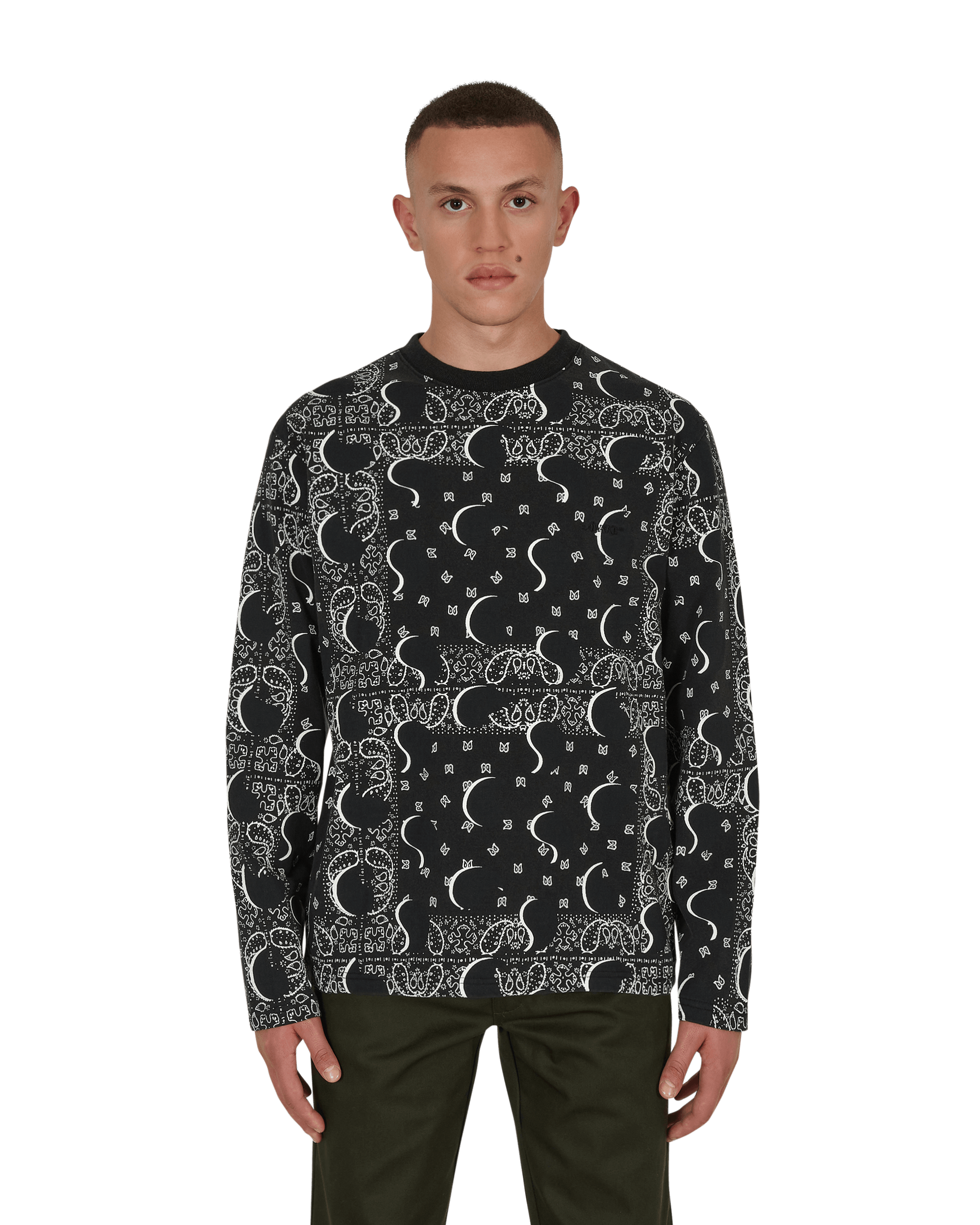 Awake NY Big Paisley Black T-Shirts Shortsleeve AWK-FW21-TS001 BLACK