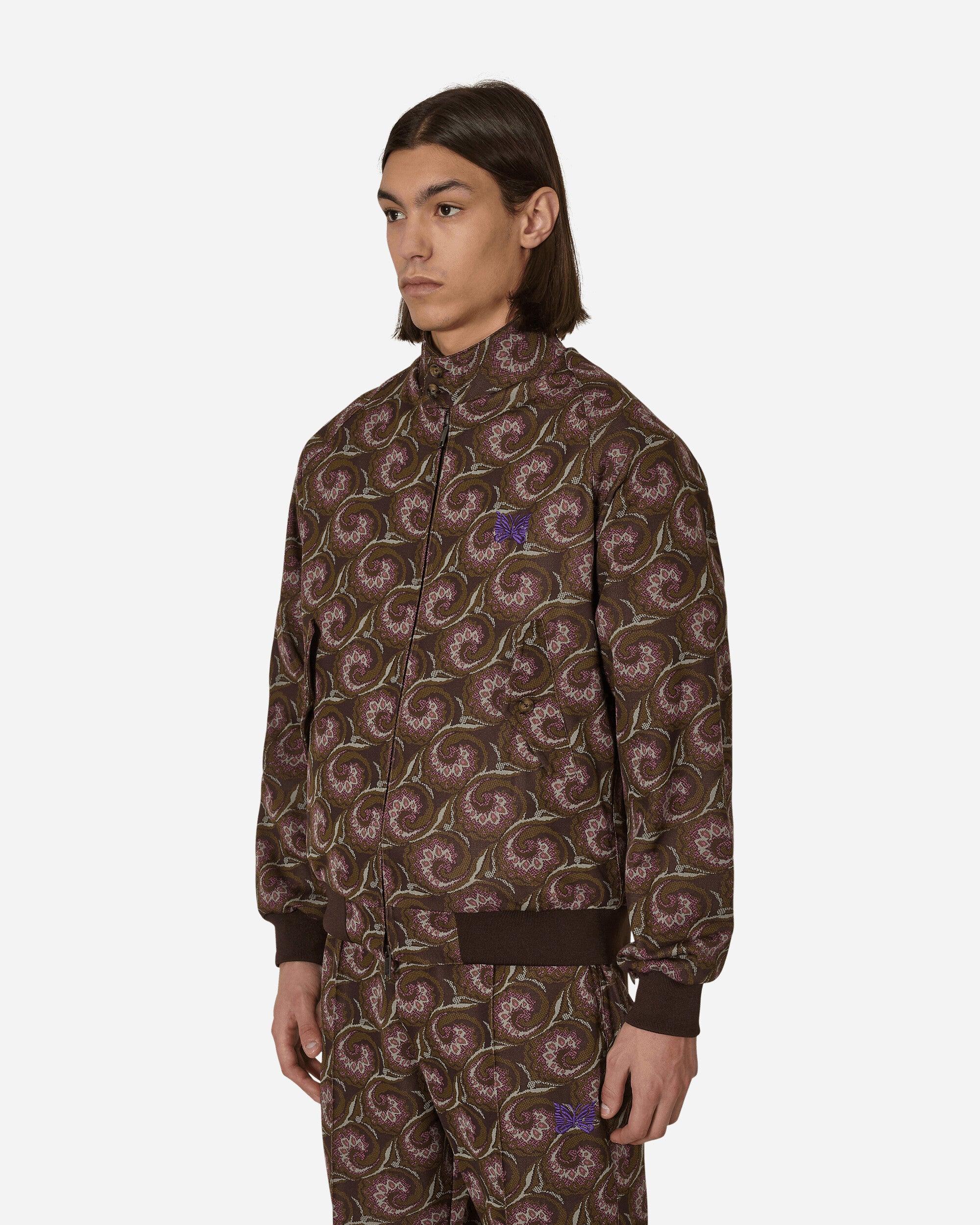 Baracuta Jacquard Af G9 Needles Dark Brown Coats and Jackets Jackets BRCPS0961 700