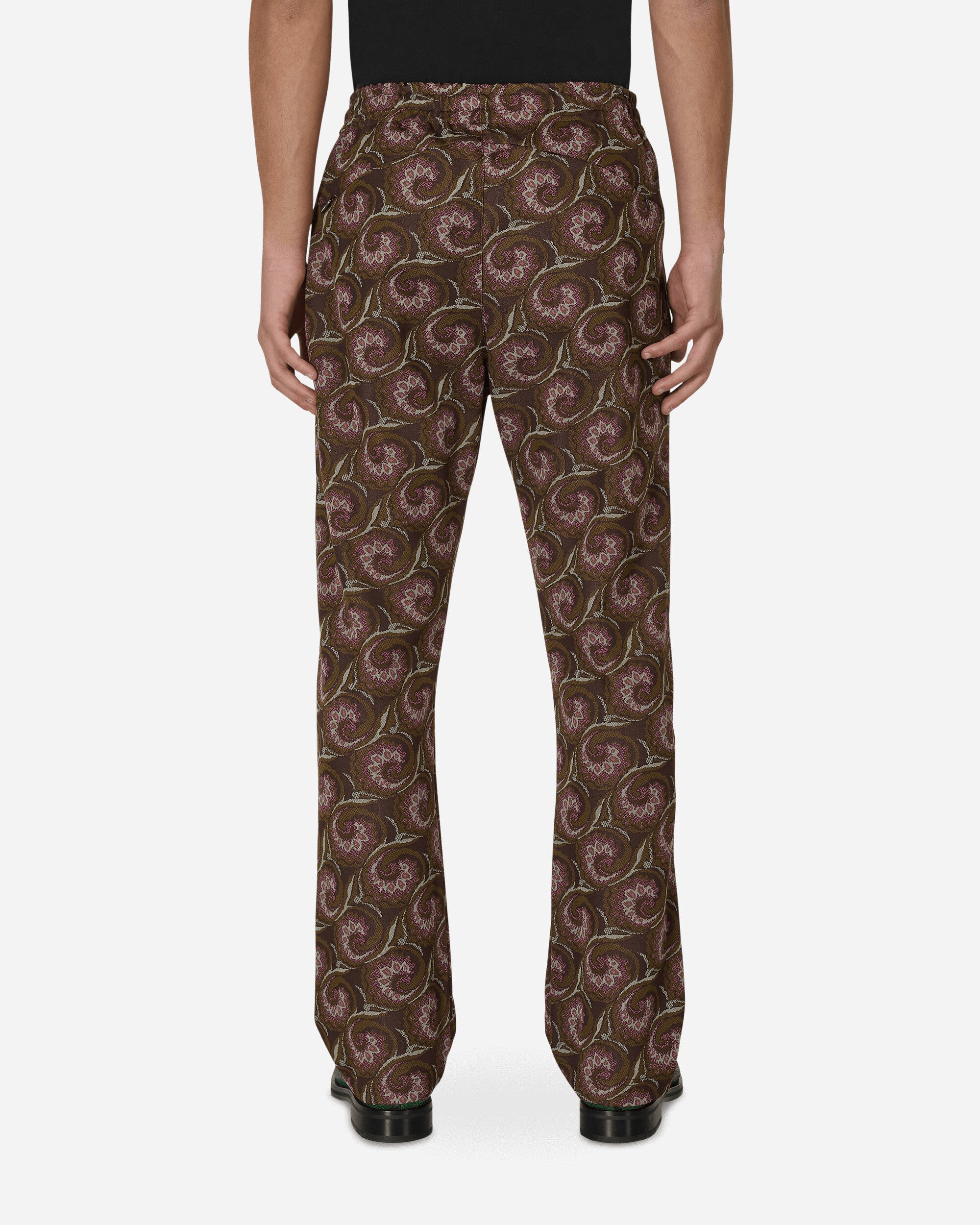 Baracuta Jacquard Pants Needles Dark Brown Pants Sweatpants BRPAN0028 700