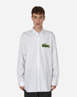 Comme Des Garçons Shirt Mens Shirt Woven X Lacoste White Shirts Longsleeve Shirt FL-B003-W23  1