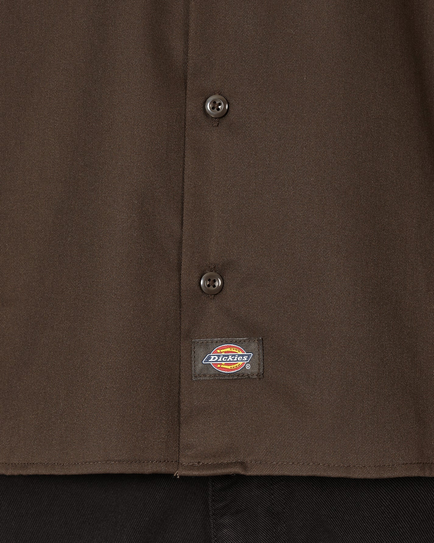 Dickies Work Shirt Ls Rec Dark Brown Shirts Longsleeve Shirt DK0A4Y26 DBX1