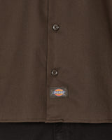 Dickies Work Shirt Ls Rec Dark Brown Shirts Longsleeve Shirt DK0A4Y26 DBX1