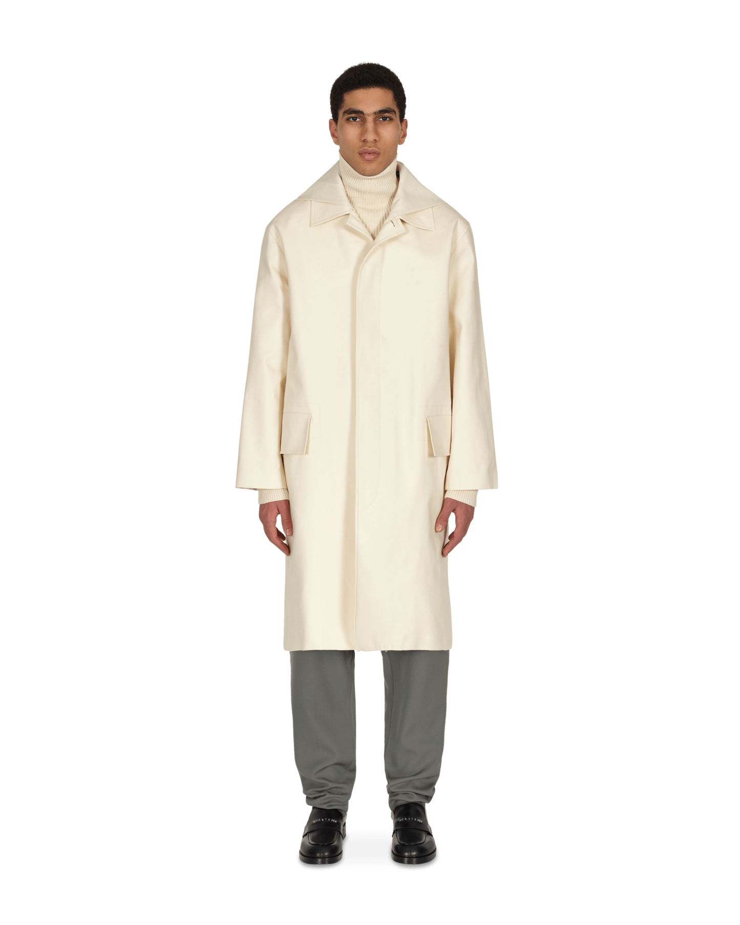 Jil Sander Sport Coat C 02 Detch Coll Cream White Coats and Jackets Coats JSMS430222-MS241600B 280